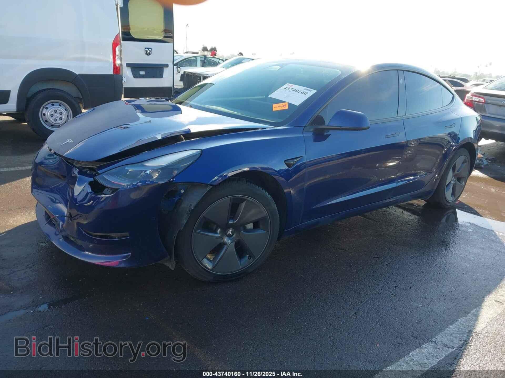 2022 TESLA MODEL 3 - VIN: 5YJ3E1EB2NF351807 - Фото 2