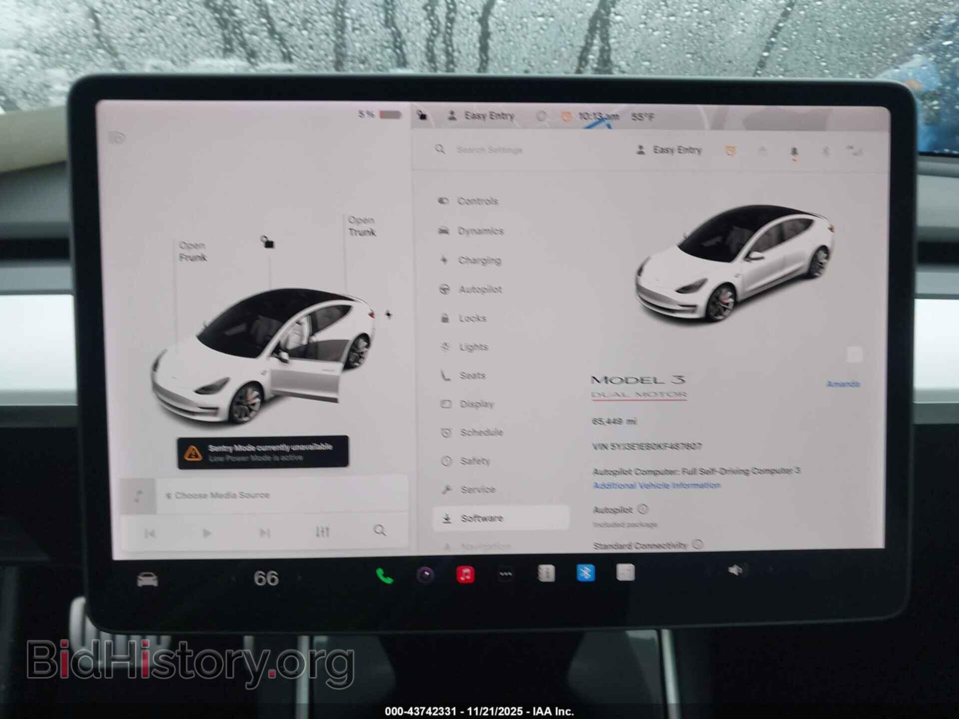 2019 TESLA MODEL 3 - VIN: 5YJ3E1EB0KF487607 - Фото 7