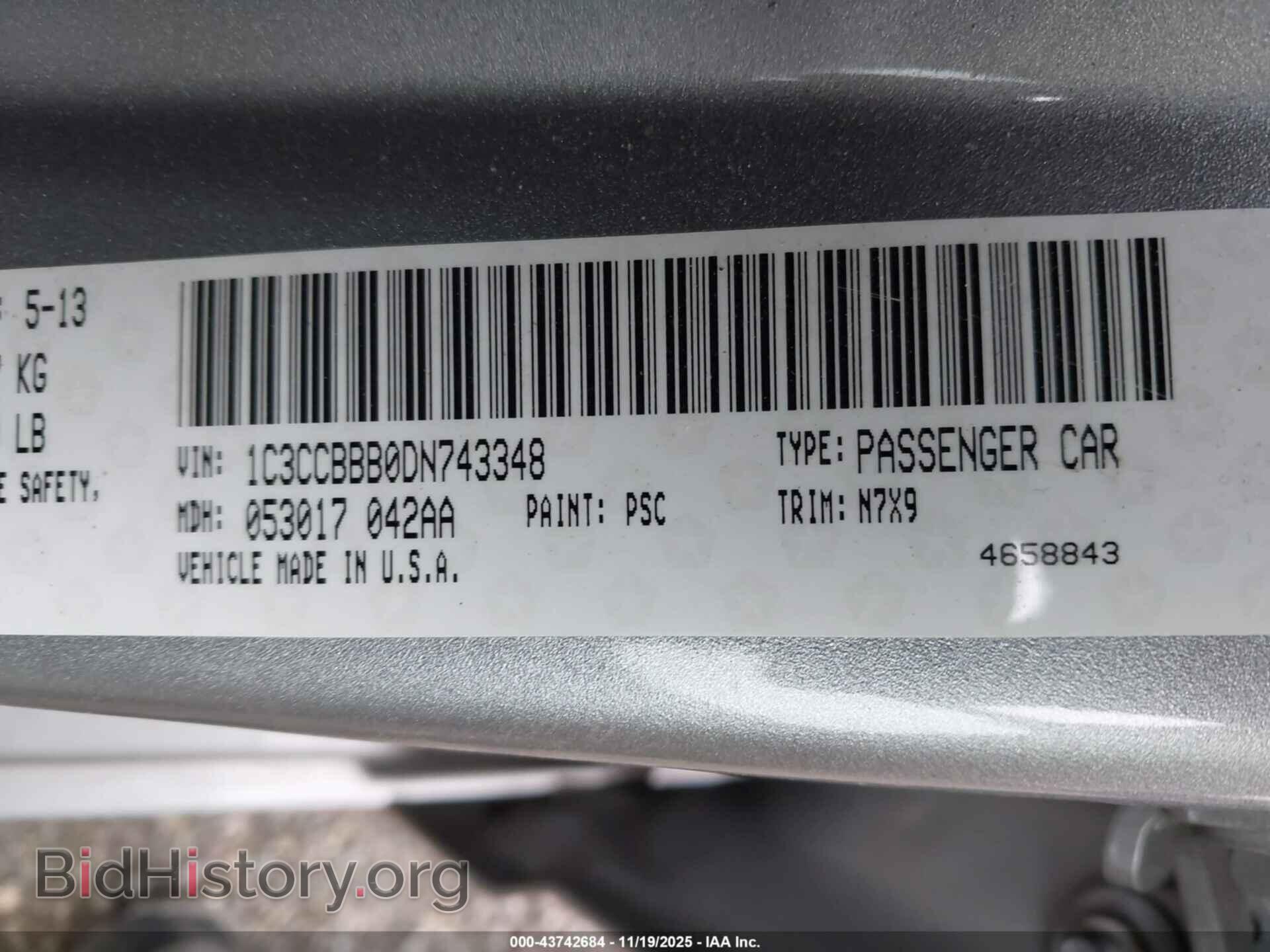 2013 CHRYSLER 200 - VIN: 1C3CCBBB0DN743348 - Photo 9