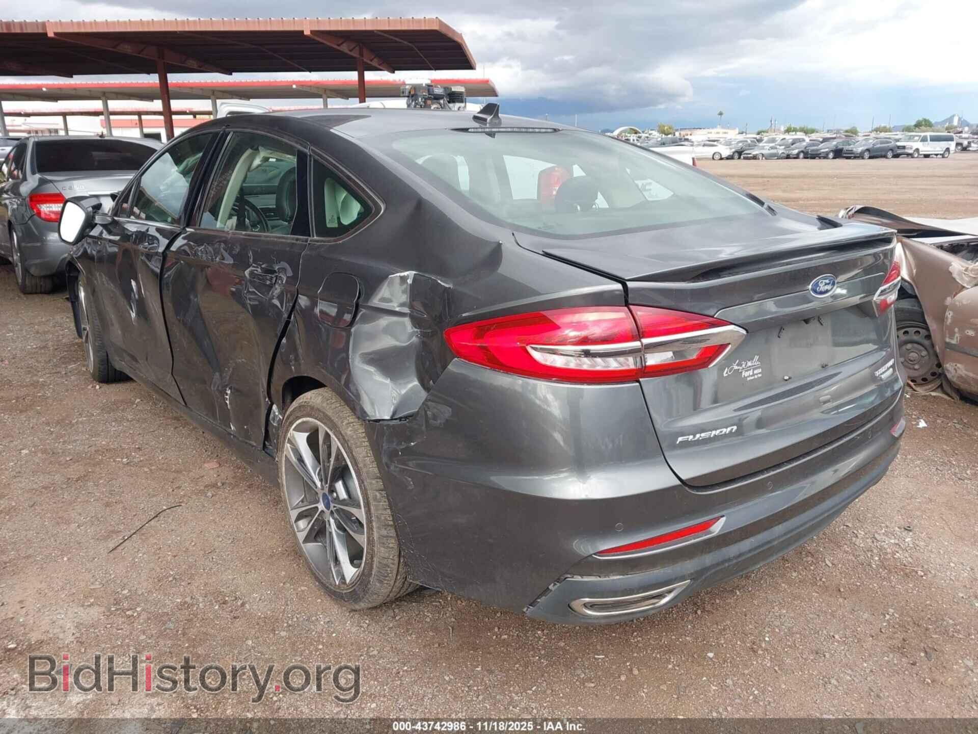 2019 FORD FUSION - VIN: 3FA6P0K92KR260751 - Фото 3