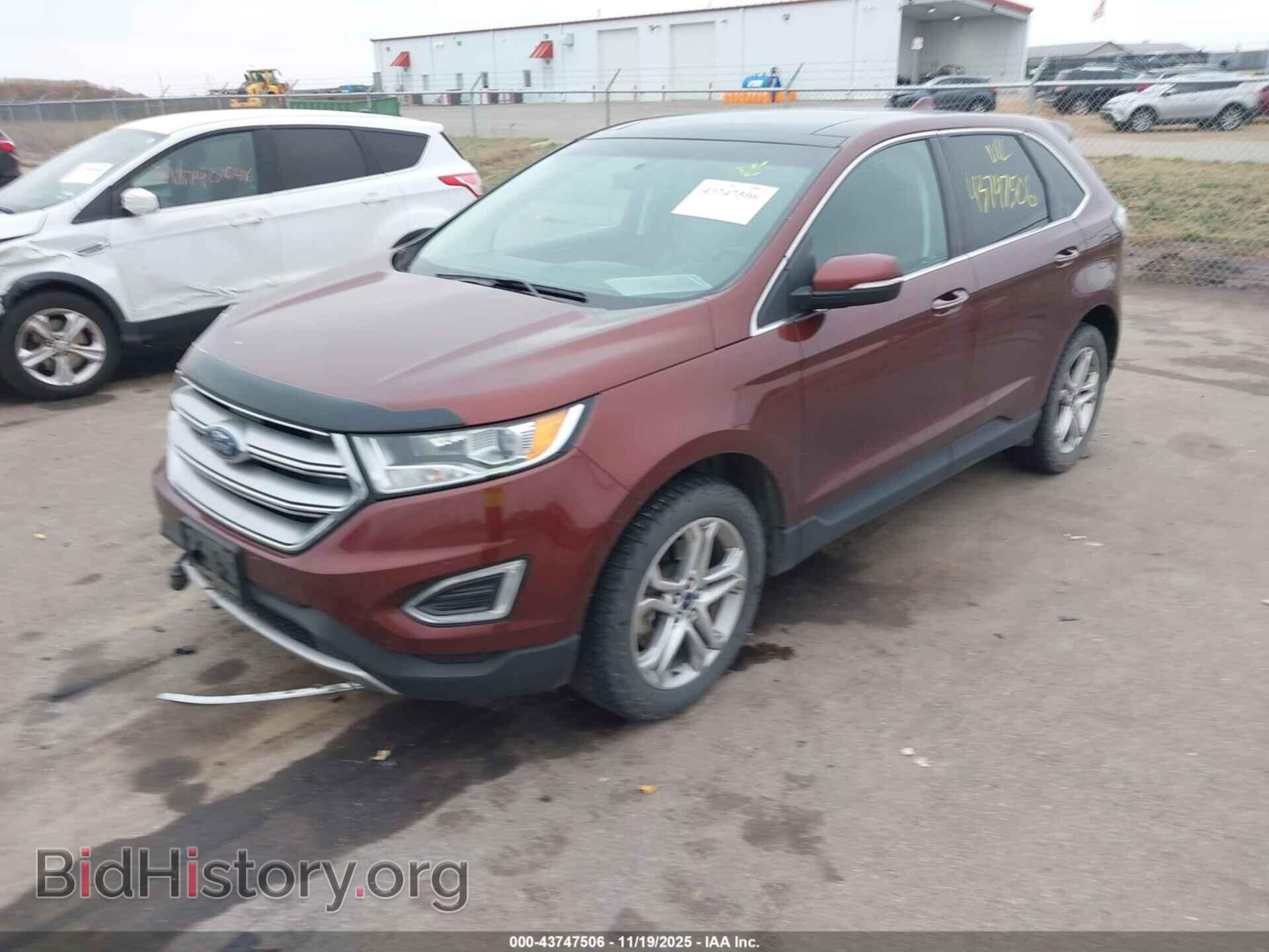 2015 FORD EDGE - VIN: 2FMTK4K87FBB47632 - Фото 2