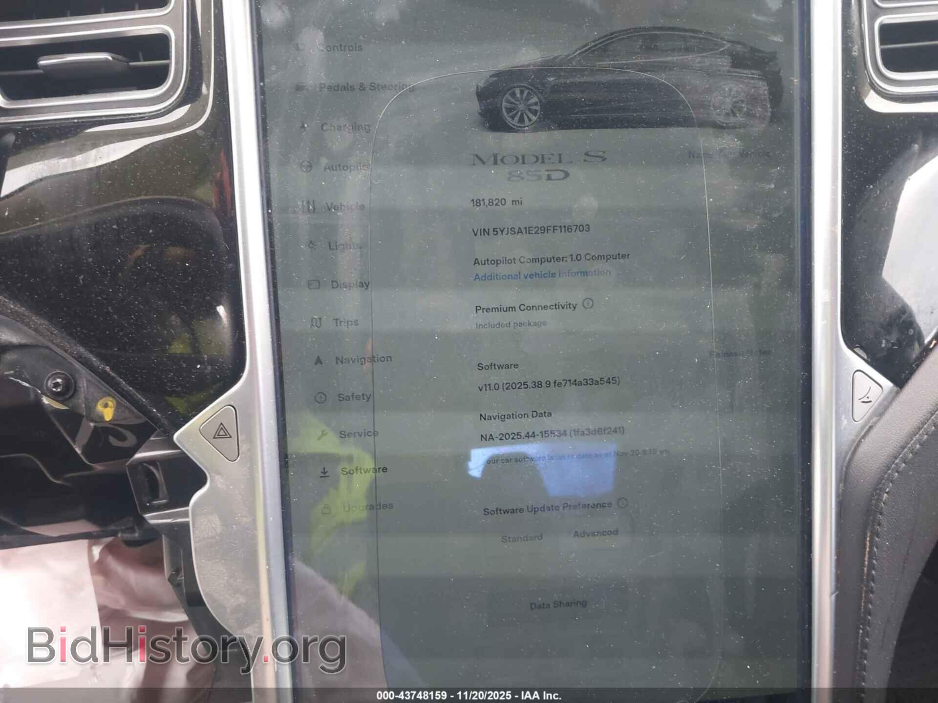 2015 TESLA MODEL S - VIN: 5YJSA1E29FF116703 - Photo 7