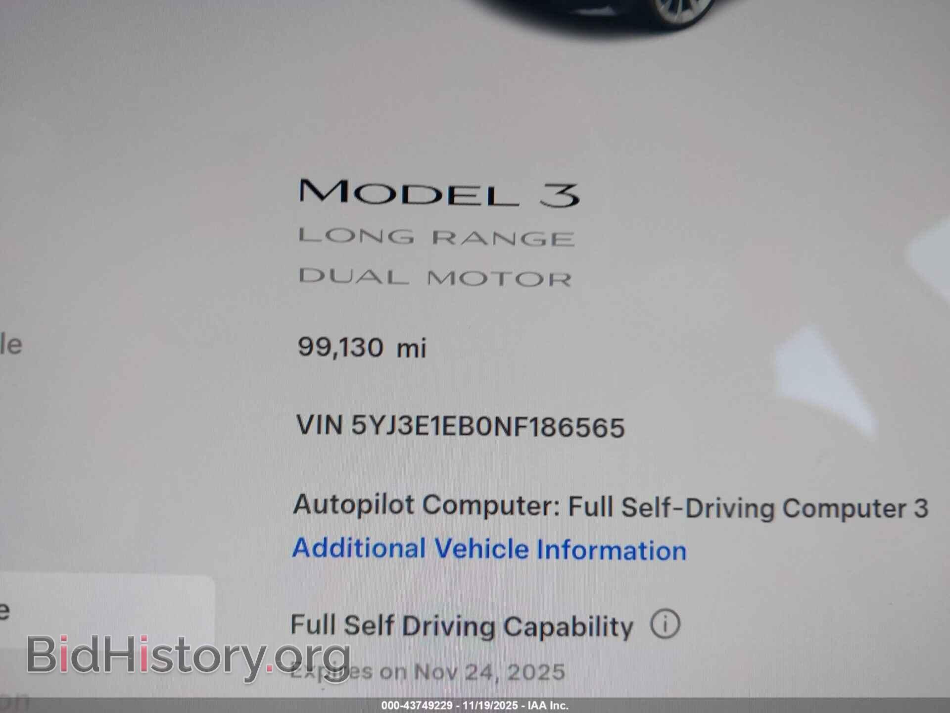 2022 TESLA MODEL 3 - VIN: 5YJ3E1EB0NF186565 - Фото 14