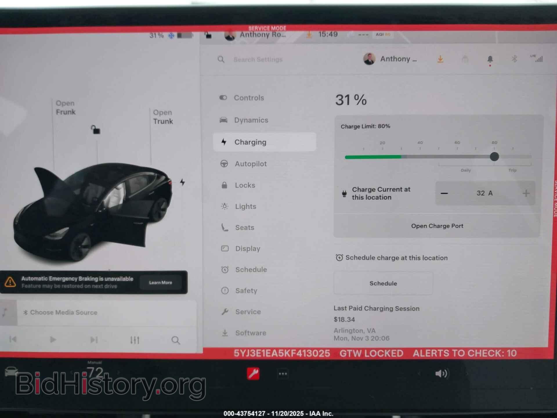 2019 TESLA MODEL 3 - VIN: 5YJ3E1EA5KF413025 - Фото 18
