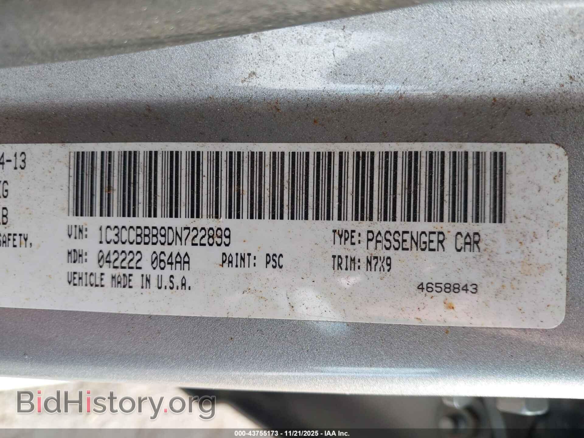 2013 CHRYSLER 200 - VIN: 1C3CCBBB9DN722899 - Photo 9