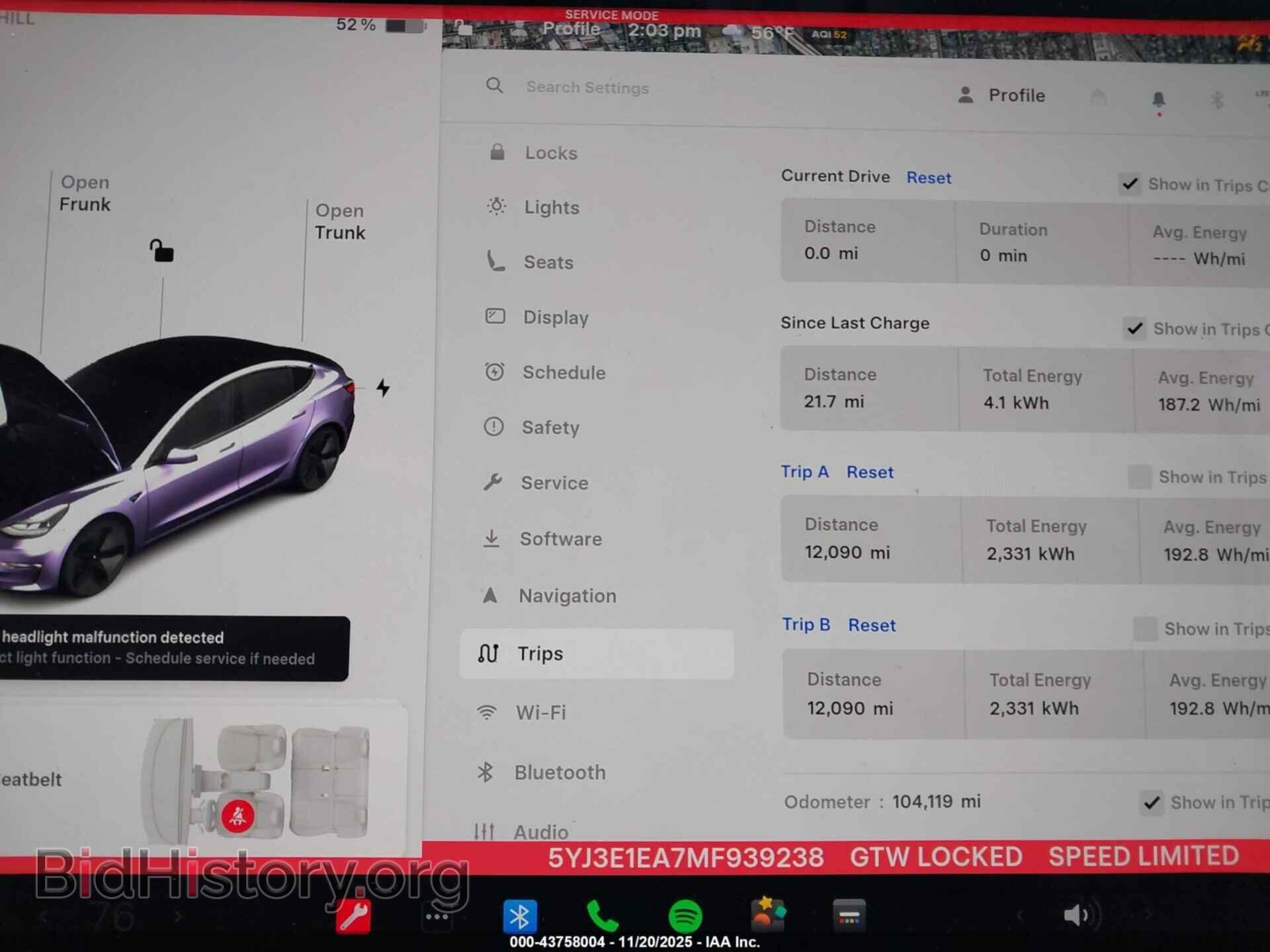 2021 TESLA MODEL 3 - VIN: 5YJ3E1EA7MF939238 - Фото 7