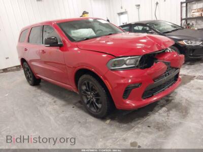 2021 Dodge DURANGO GT Plus AWD, red — VIN 1C4RDJDG7MC806530, IAAI