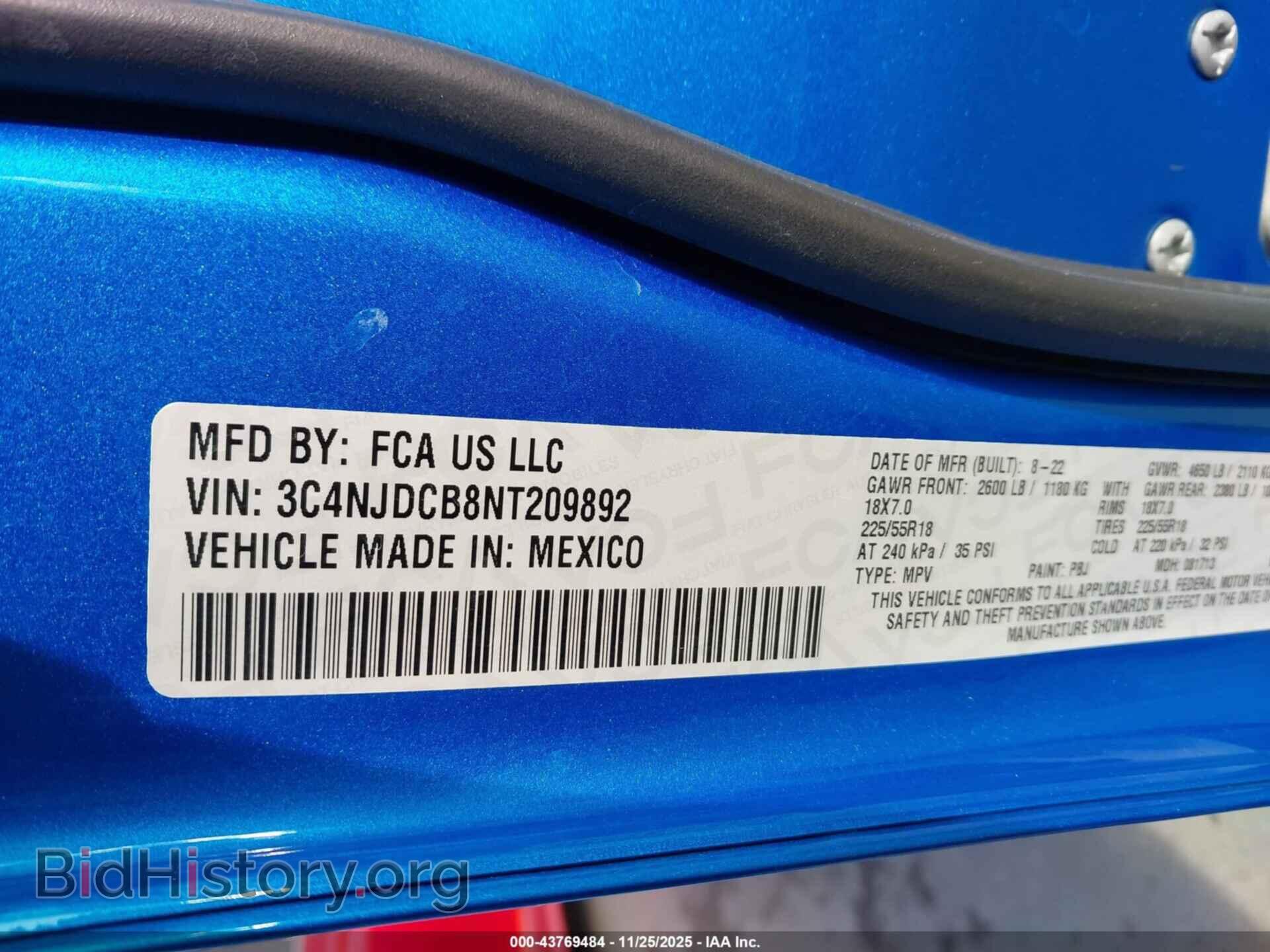 2022 JEEP COMPASS - VIN: 3C4NJDCB8NT209892 - Фото 9