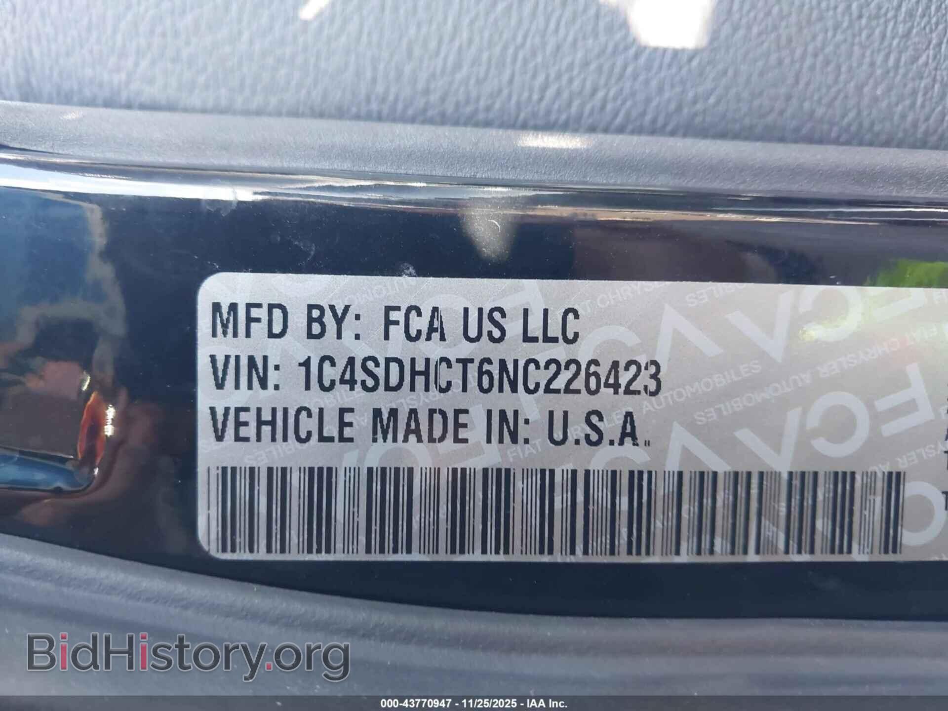 2022 DODGE DURANGO - VIN: 1C4SDHCT6NC226423 - Photo 9