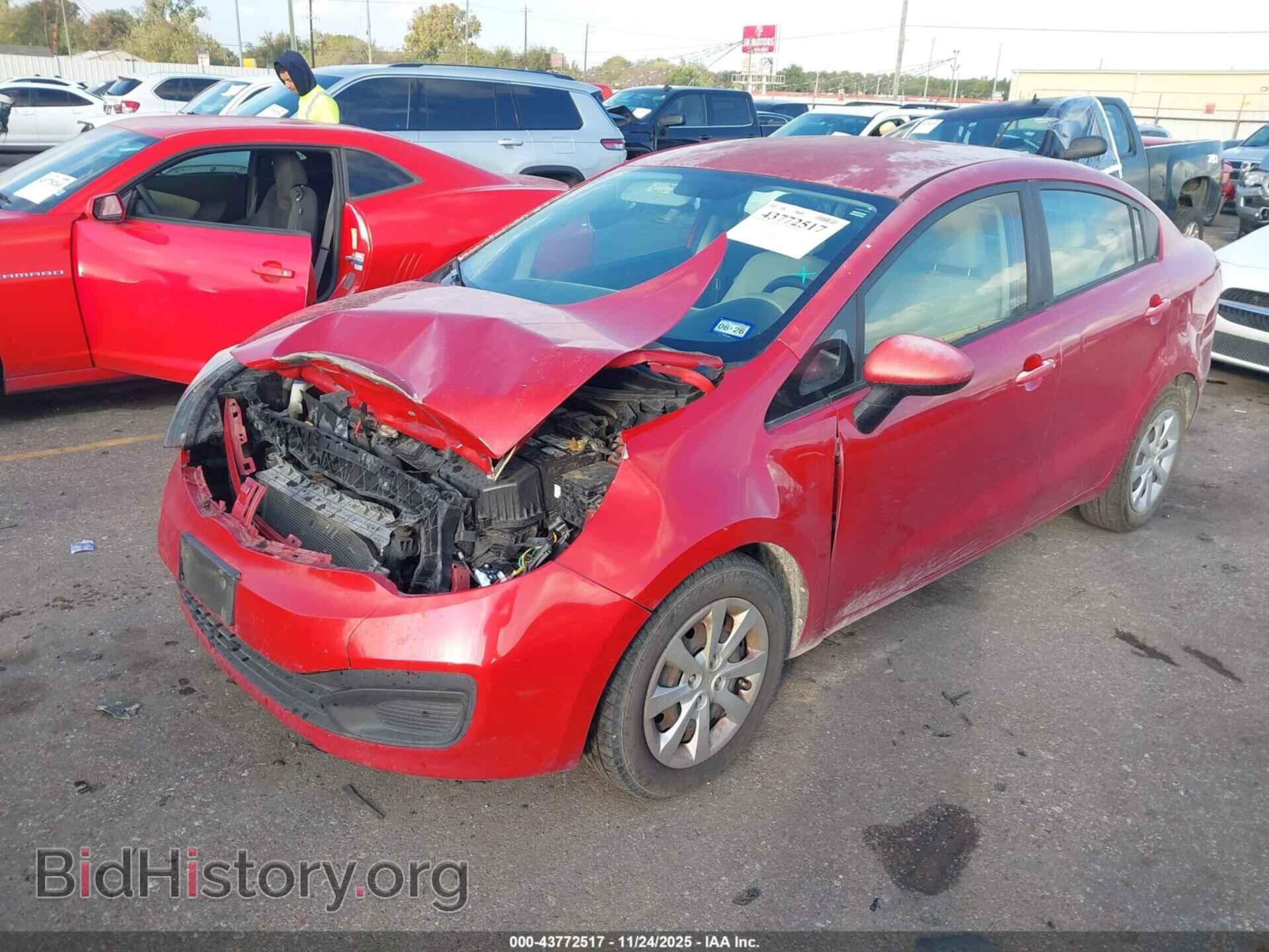 2013 KIA RIO - VIN: KNADM4A30D6134738 - Фото 2