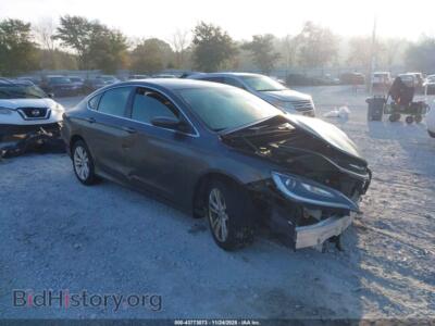 2015 Chrysler 200 Limited, серый — VIN 1C3CCCAB0FN658746, IAAI