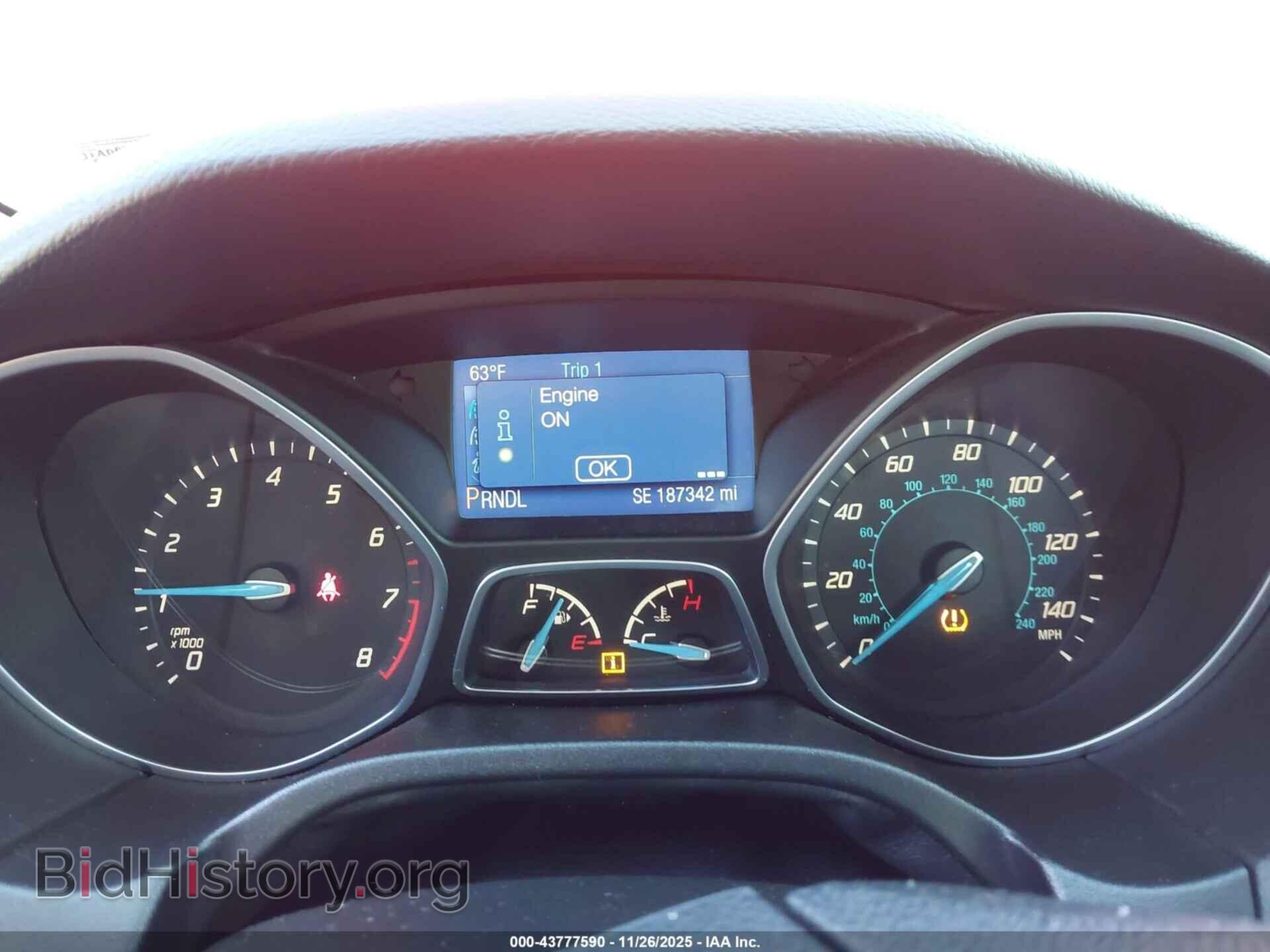 2014 FORD FOCUS - VIN: 1FADP3F2XEL307307 - Фото 7