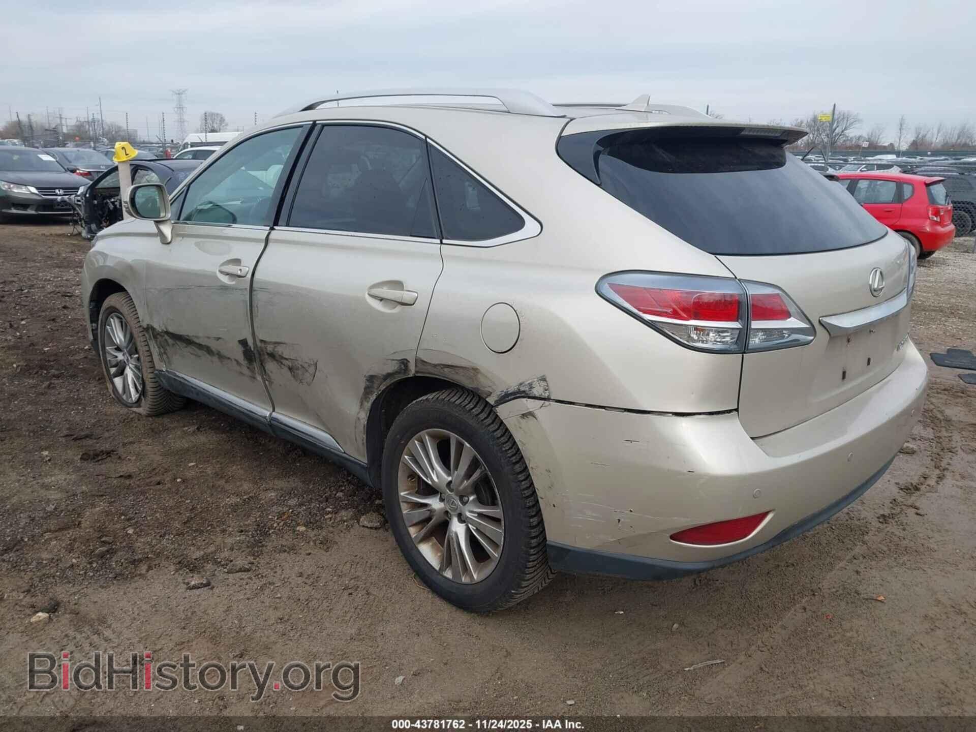 2013 LEXUS RX 350 - VIN: 2T2BK1BA1DC224187 - Фото 3