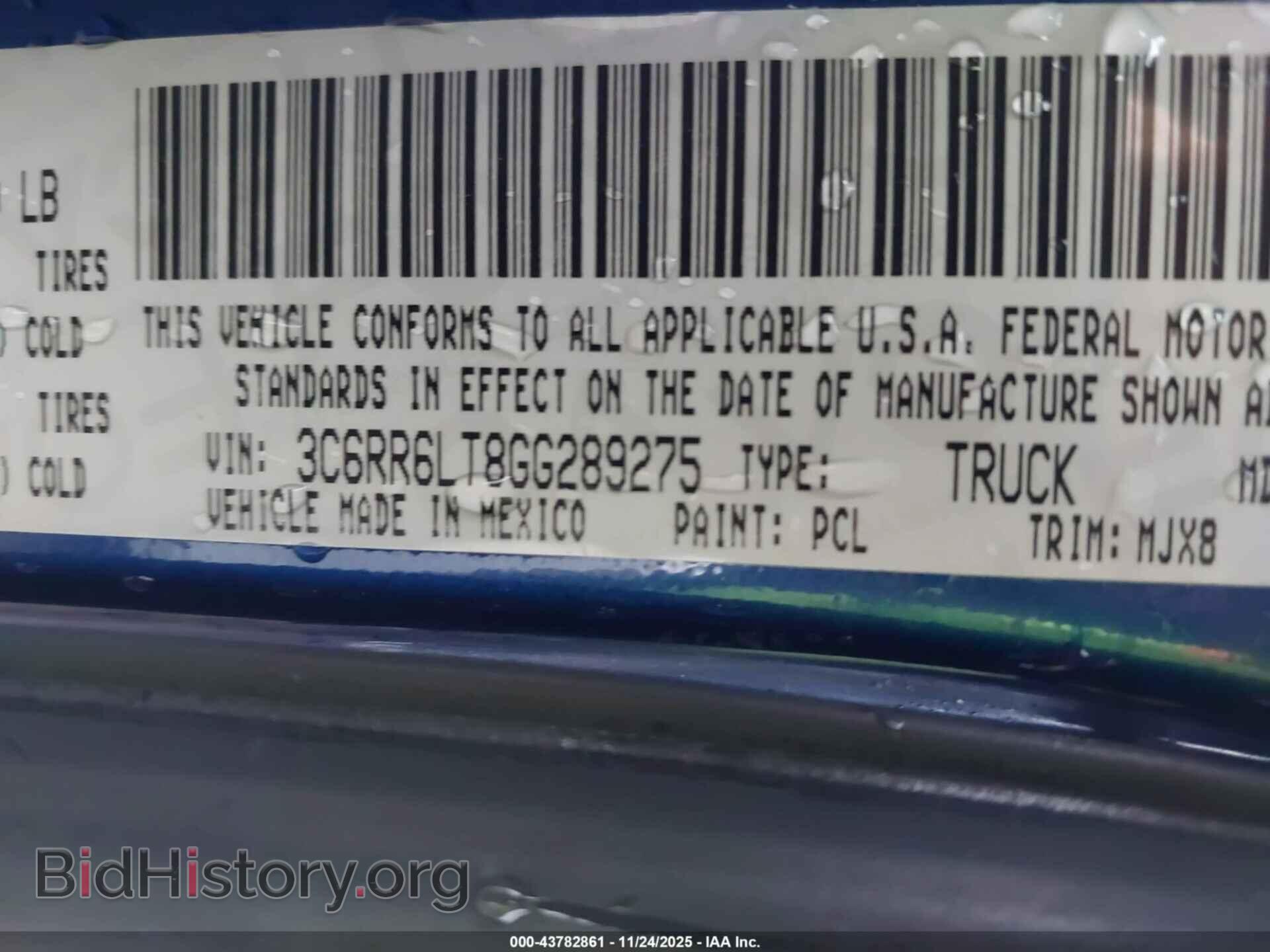 2016 RAM 1500 - VIN: 3C6RR6LT8GG289275 - Фото 9