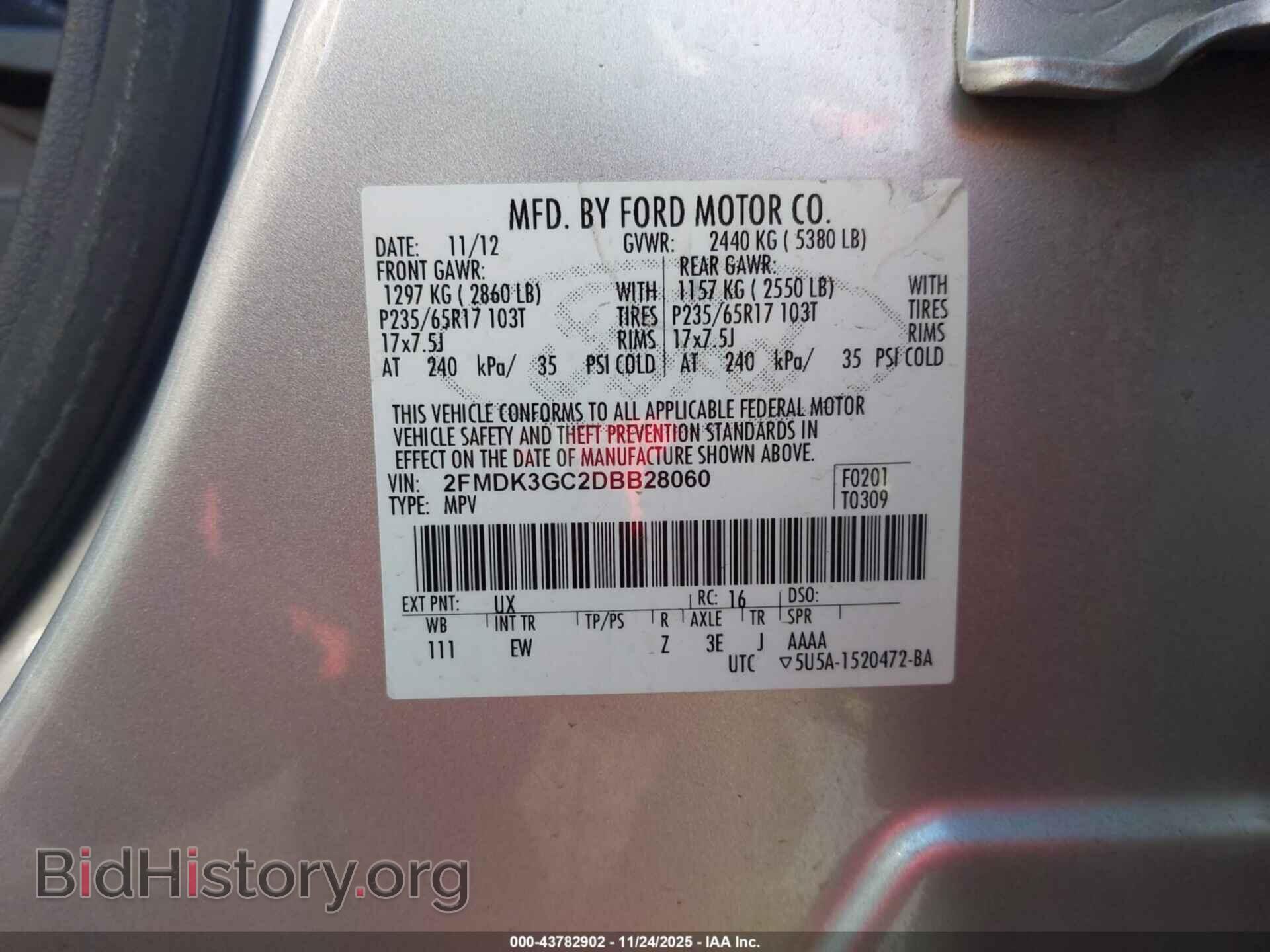 2013 FORD EDGE - VIN: 2FMDK3GC2DBB28060 - Photo 9