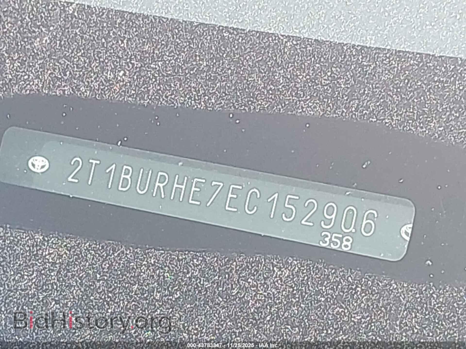 2014 TOYOTA COROLLA - VIN: 2T1BURHE7EC152906 - Фото 9