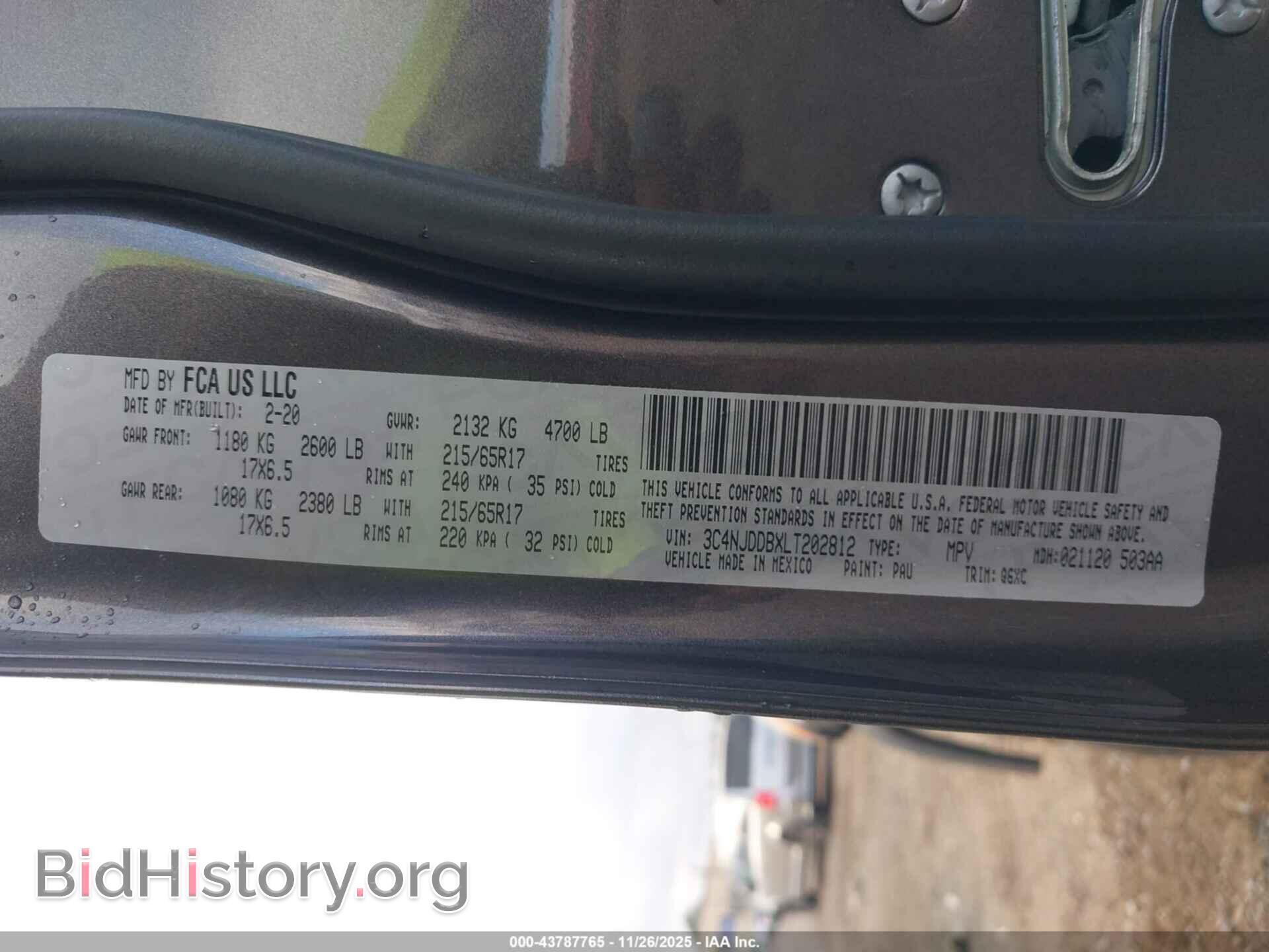 2020 JEEP COMPASS - VIN: 3C4NJDDBXLT202812 - Фото 9