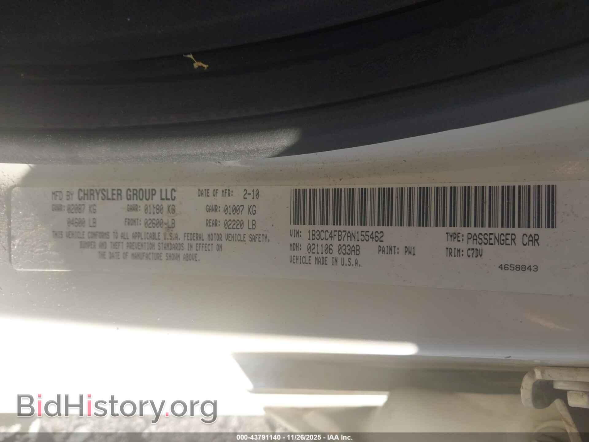 2010 DODGE AVENGER - VIN: 1B3CC4FB7AN155462 - Photo 9