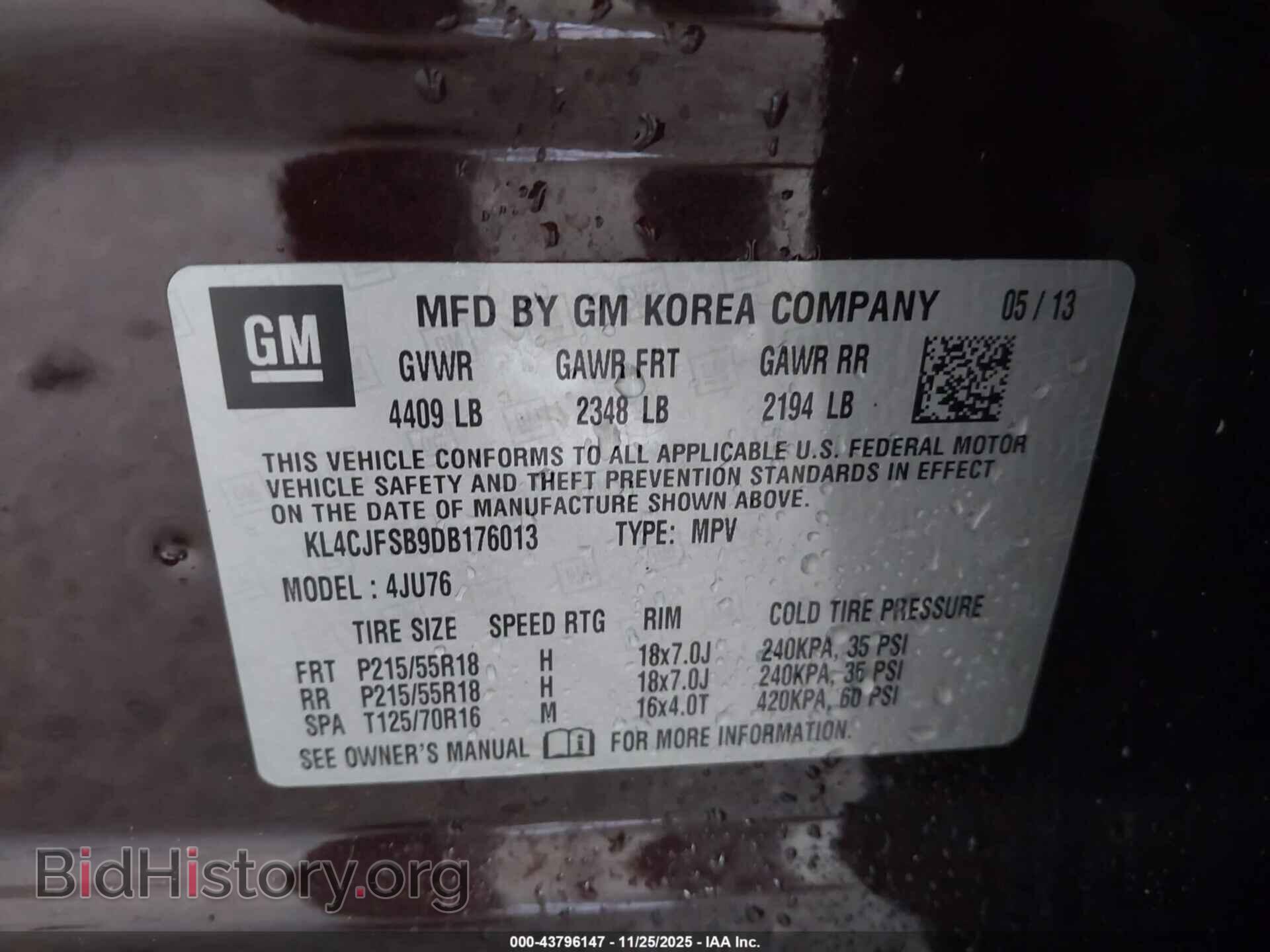 2013 BUICK ENCORE - VIN: KL4CJFSB9DB176013 - Photo 9
