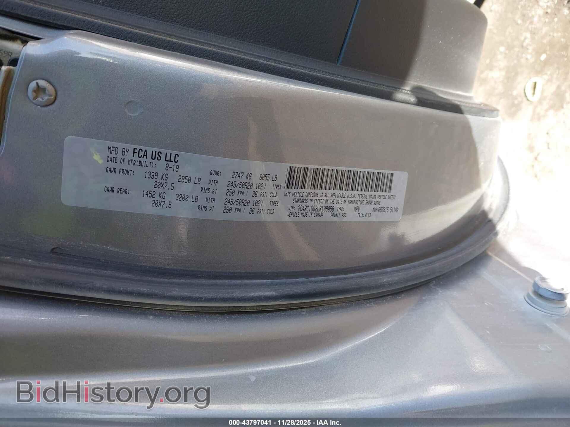 2020 CHRYSLER PACIFICA - VIN: 2C4RC1GG2LR109058 - Photo 9