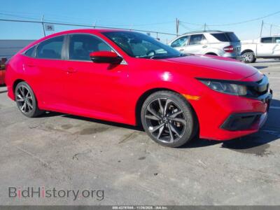 2019 Honda CIVIC Sport, красный — VIN 2HGFC2F81KH525692, IAAI
