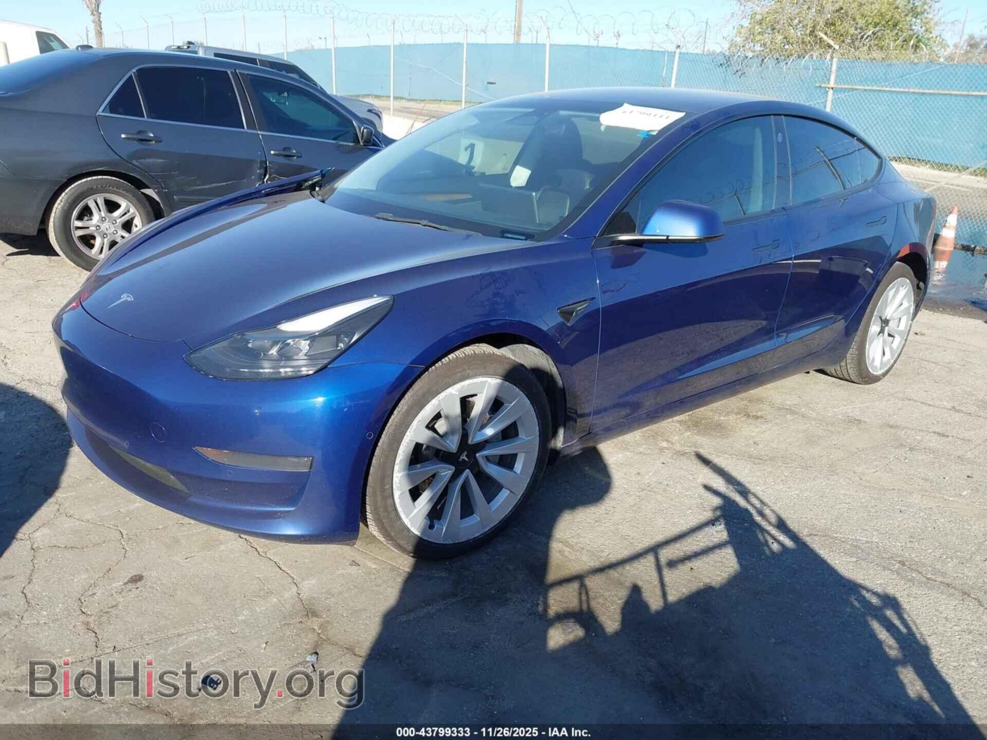 2022 TESLA MODEL 3 - VIN: 5YJ3E1EA0NF235089 - Фото 2