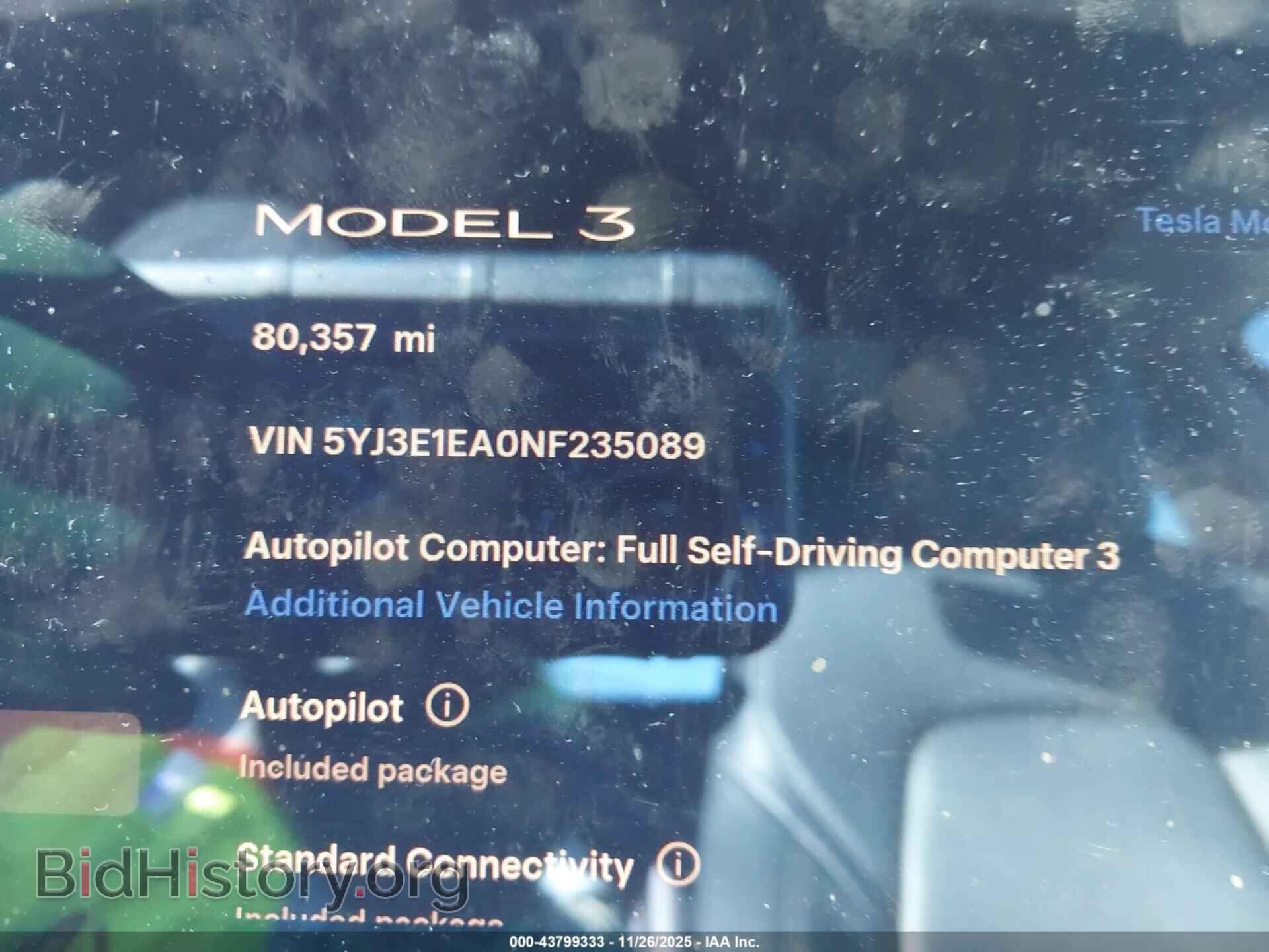 2022 TESLA MODEL 3 - VIN: 5YJ3E1EA0NF235089 - Фото 7