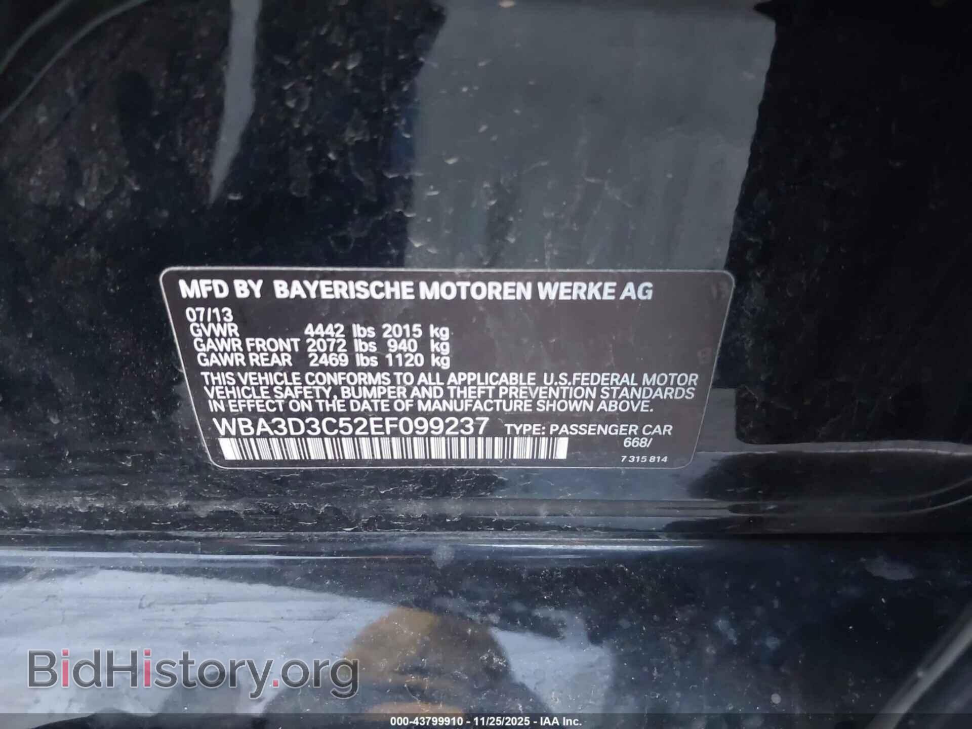 2014 BMW 328D - VIN: WBA3D3C52EF099237 - Фото 9