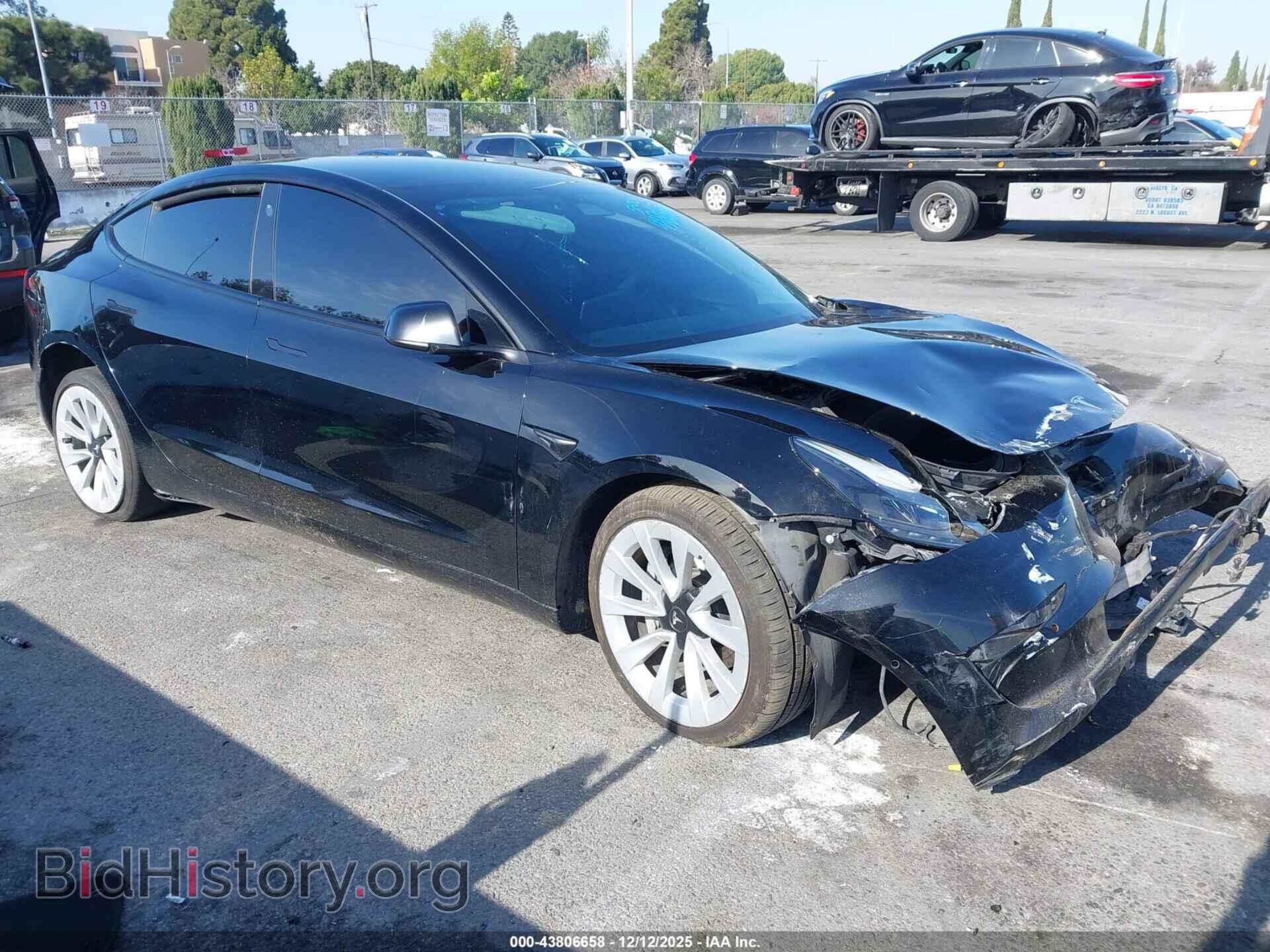 Фотография 5YJ3E1EA4NF186754 - TESLA MODEL 3 2022