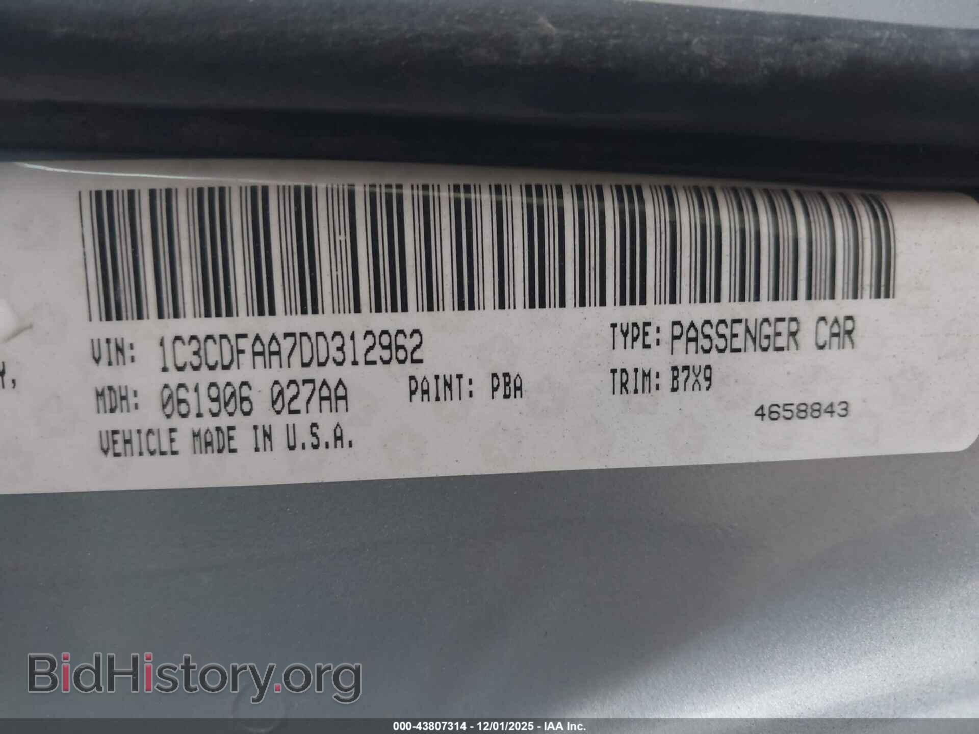 2013 DODGE DART - VIN: 1C3CDFAA7DD312962 - Photo 9