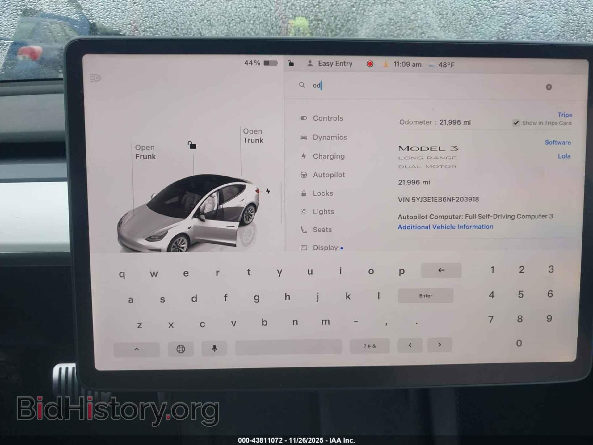2022 TESLA MODEL 3 - VIN: 5YJ3E1EB6NF203918 - Фото 7