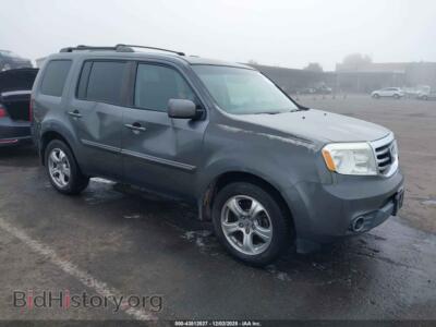 2012 Honda PILOT EX-L, gray — VIN 5FNYF4H79CB003740, IAAI