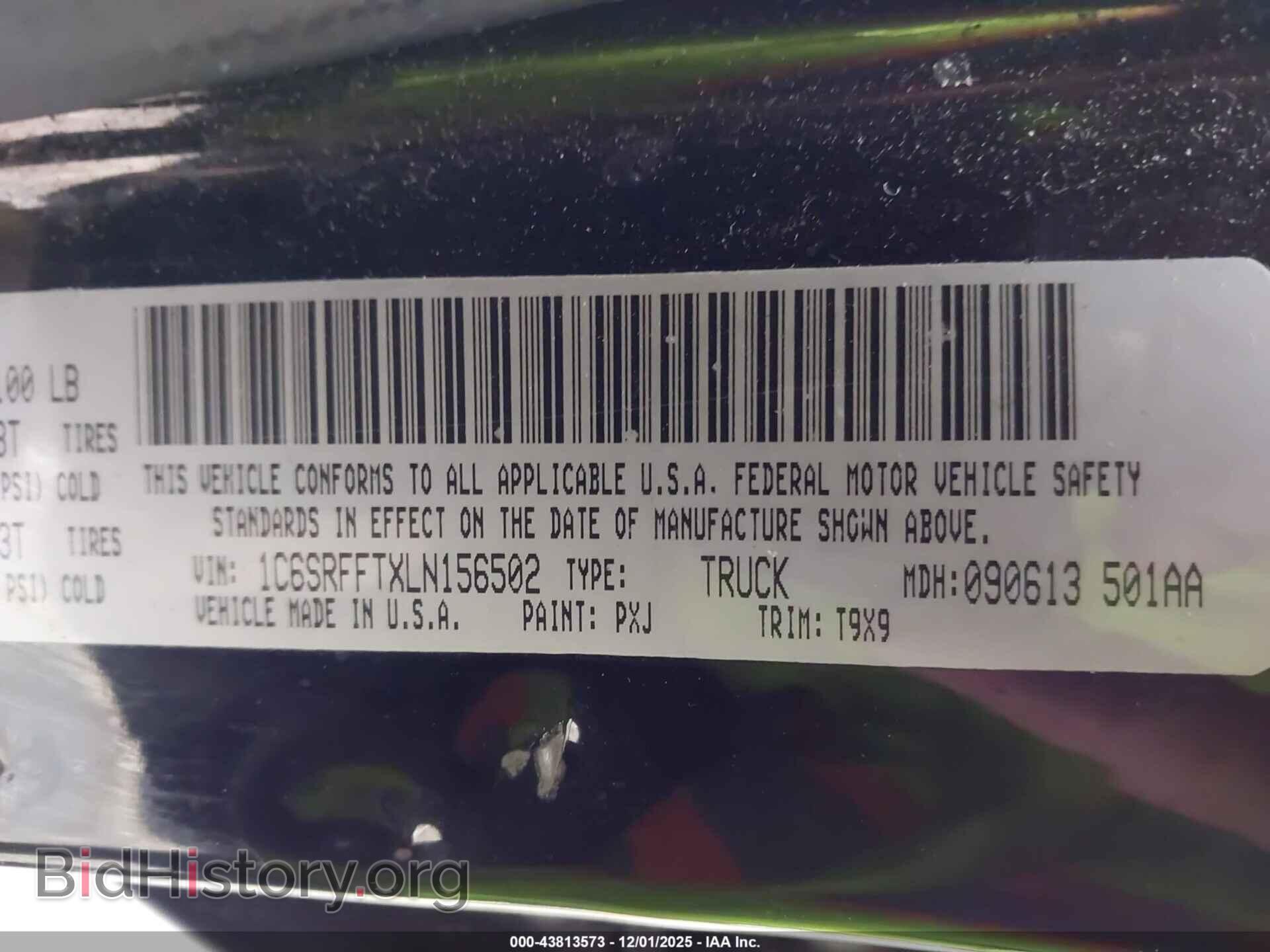 2020 RAM 1500 - VIN: 1C6SRFFTXLN156502 - Фото 9