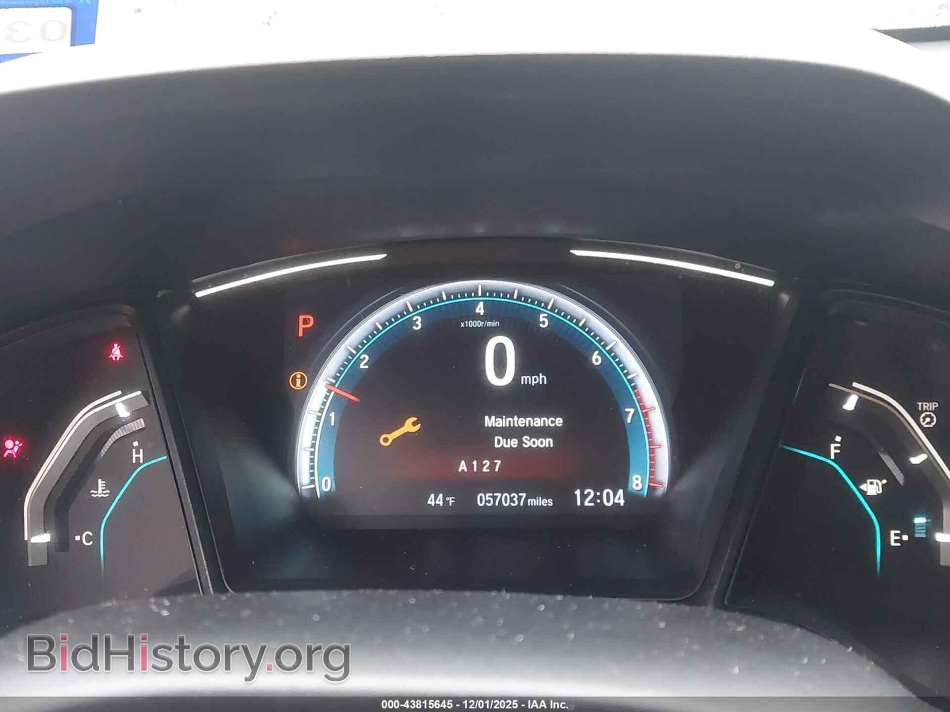 2019 HONDA CIVIC - VIN: 2HGFC2F67KH504621 - Фото 7