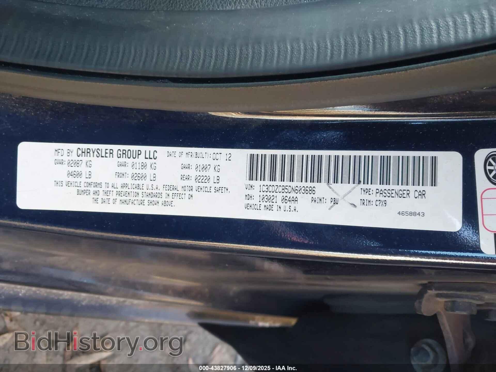 2013 DODGE AVENGER - VIN: 1C3CDZCB5DN603686 - Photo 9