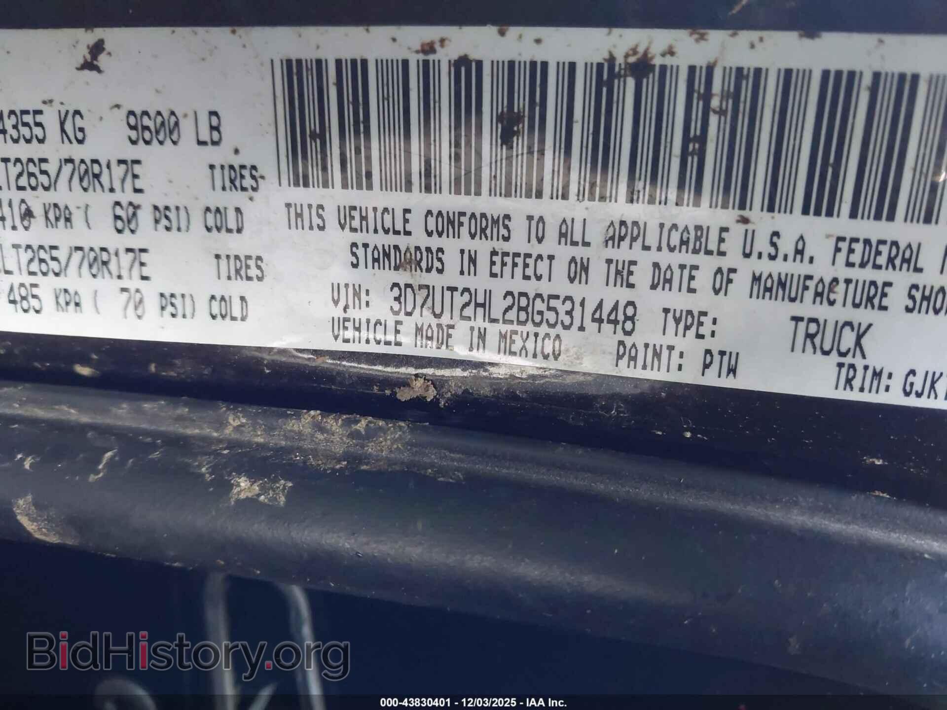 2011 RAM RAM 2500 - VIN: 3D7UT2HL2BG531448 - Photo 9