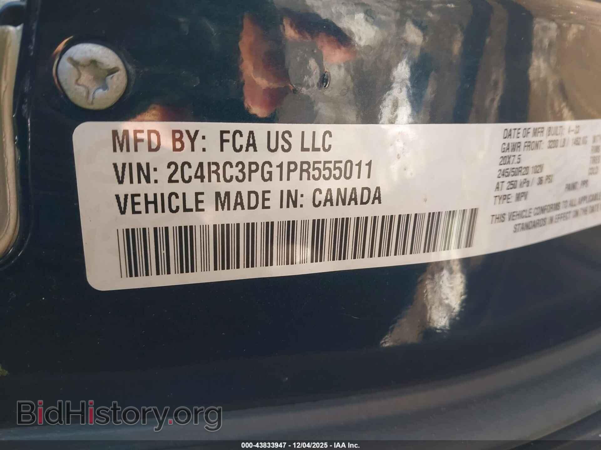 2023 CHRYSLER PACIFICA - VIN: 2C4RC3PG1PR555011 - Photo 9