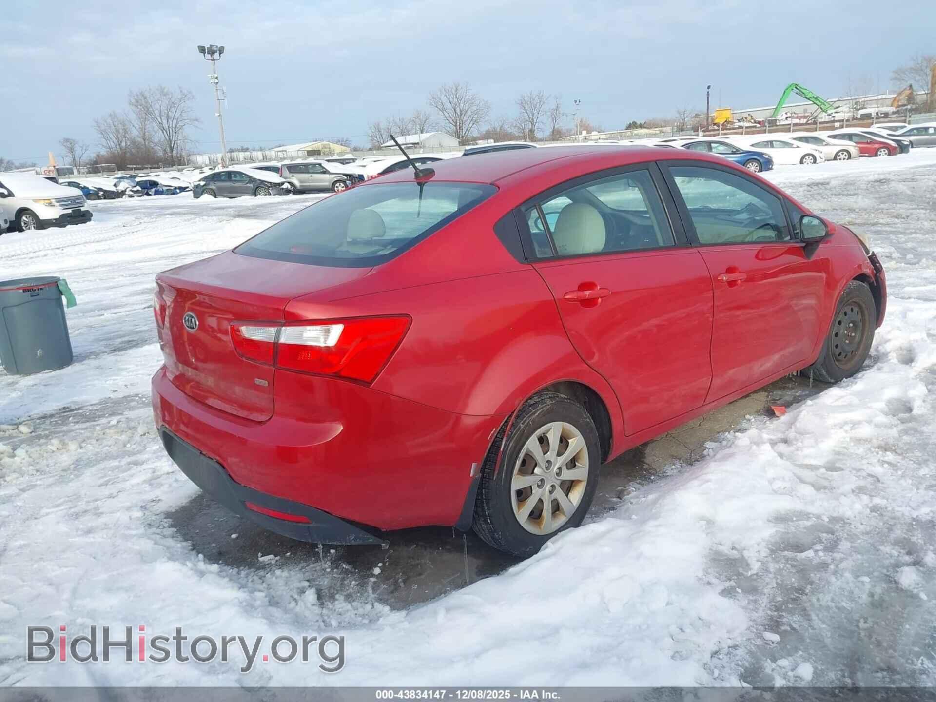 2012 KIA RIO - VIN: KNADM4A34C6076261 - Фото 4