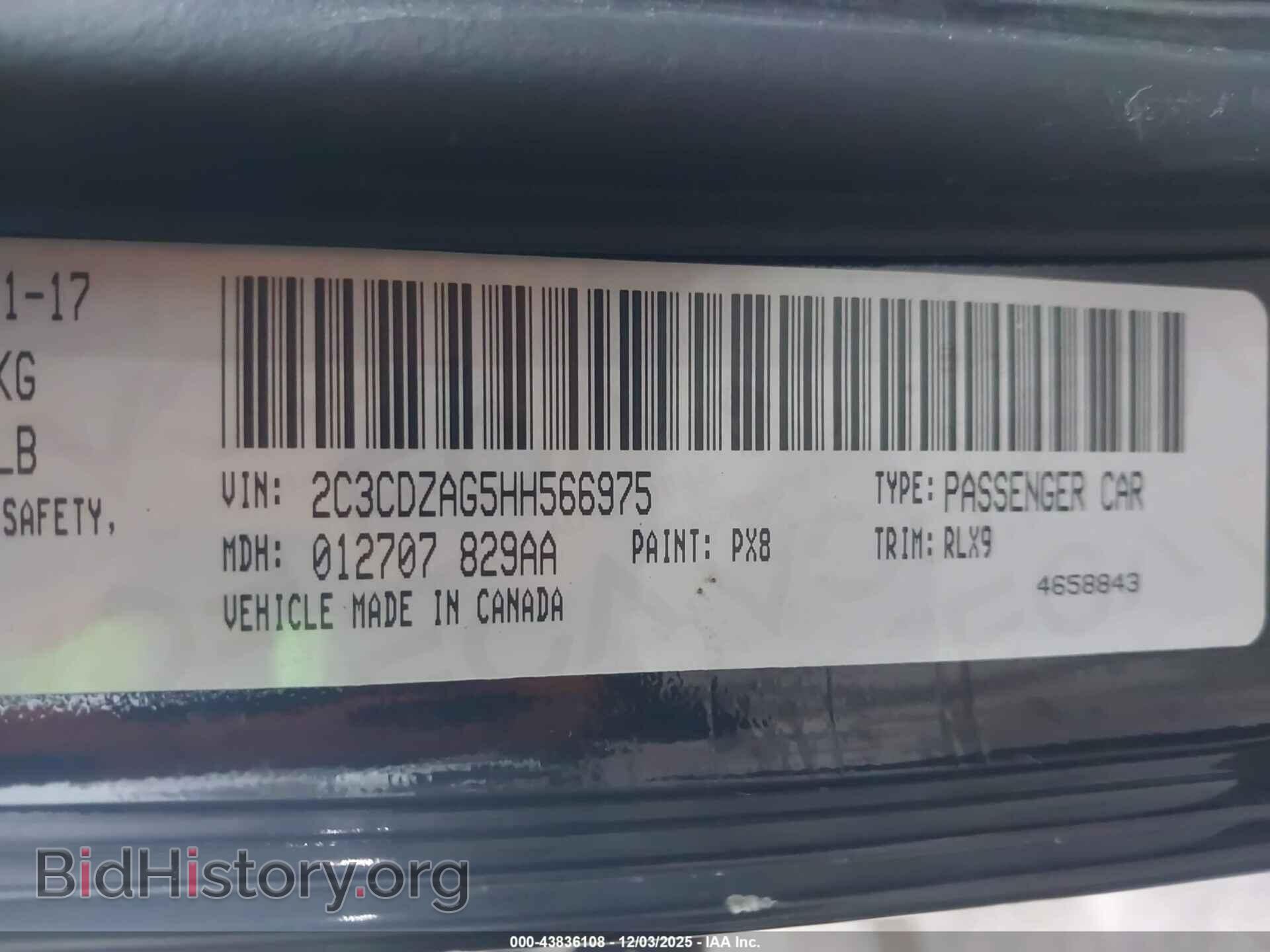2017 DODGE CHALLENGER - VIN: 2C3CDZAG5HH566975 - Photo 9