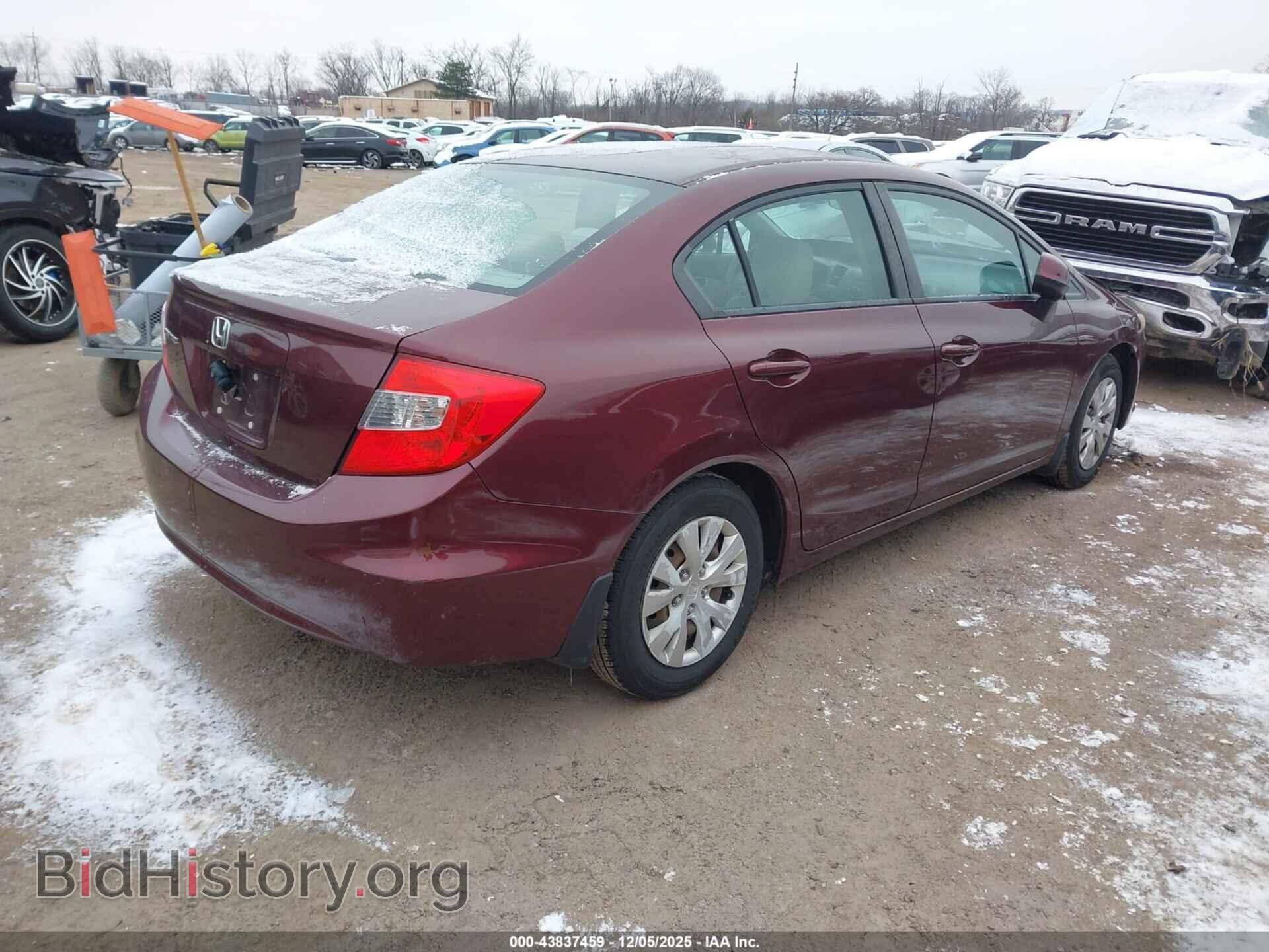 2012 HONDA CIVIC - VIN: 19XFB2F56CE051694 - Фото 4