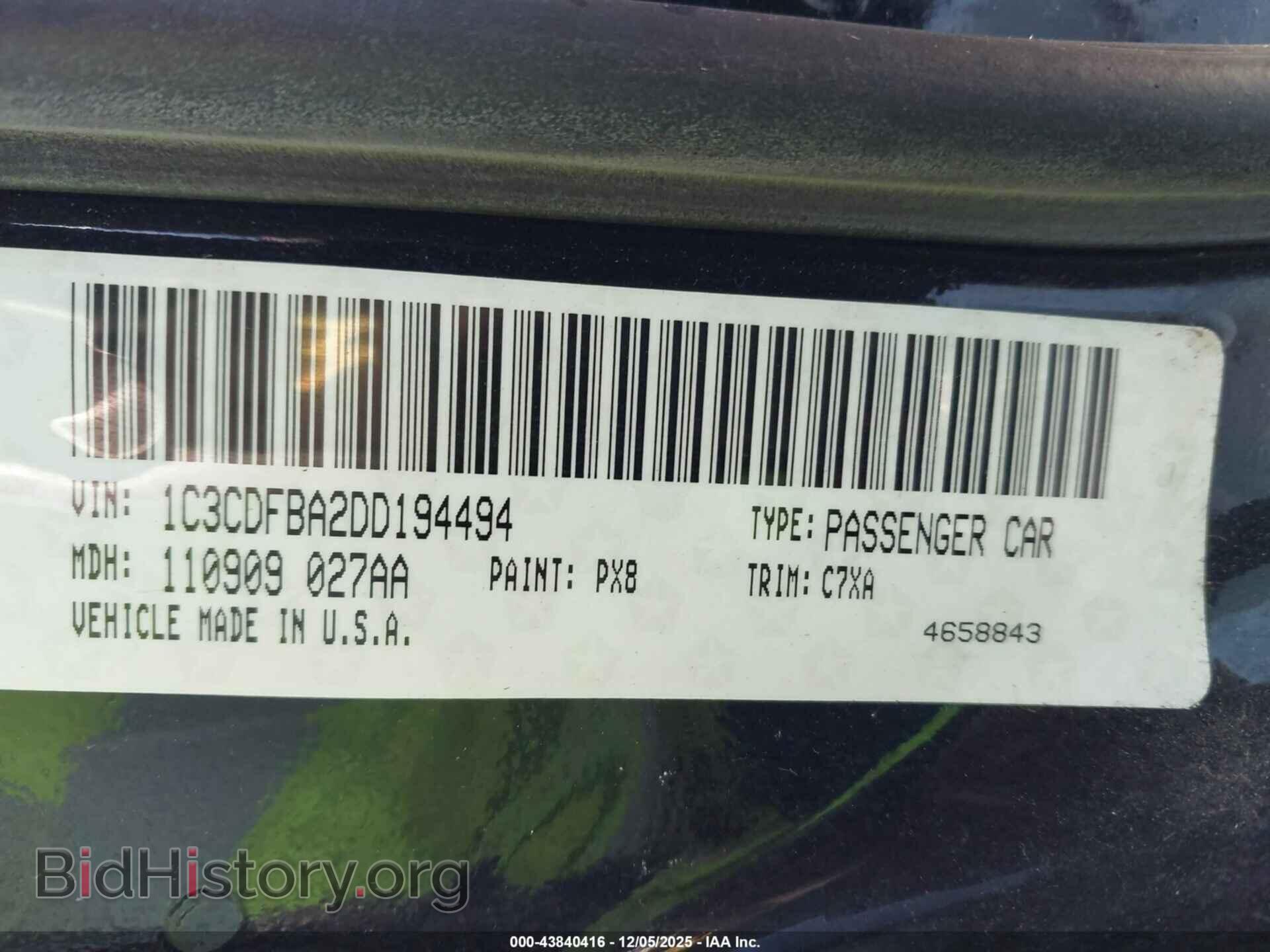2013 DODGE DART - VIN: 1C3CDFBA2DD194494 - Photo 9