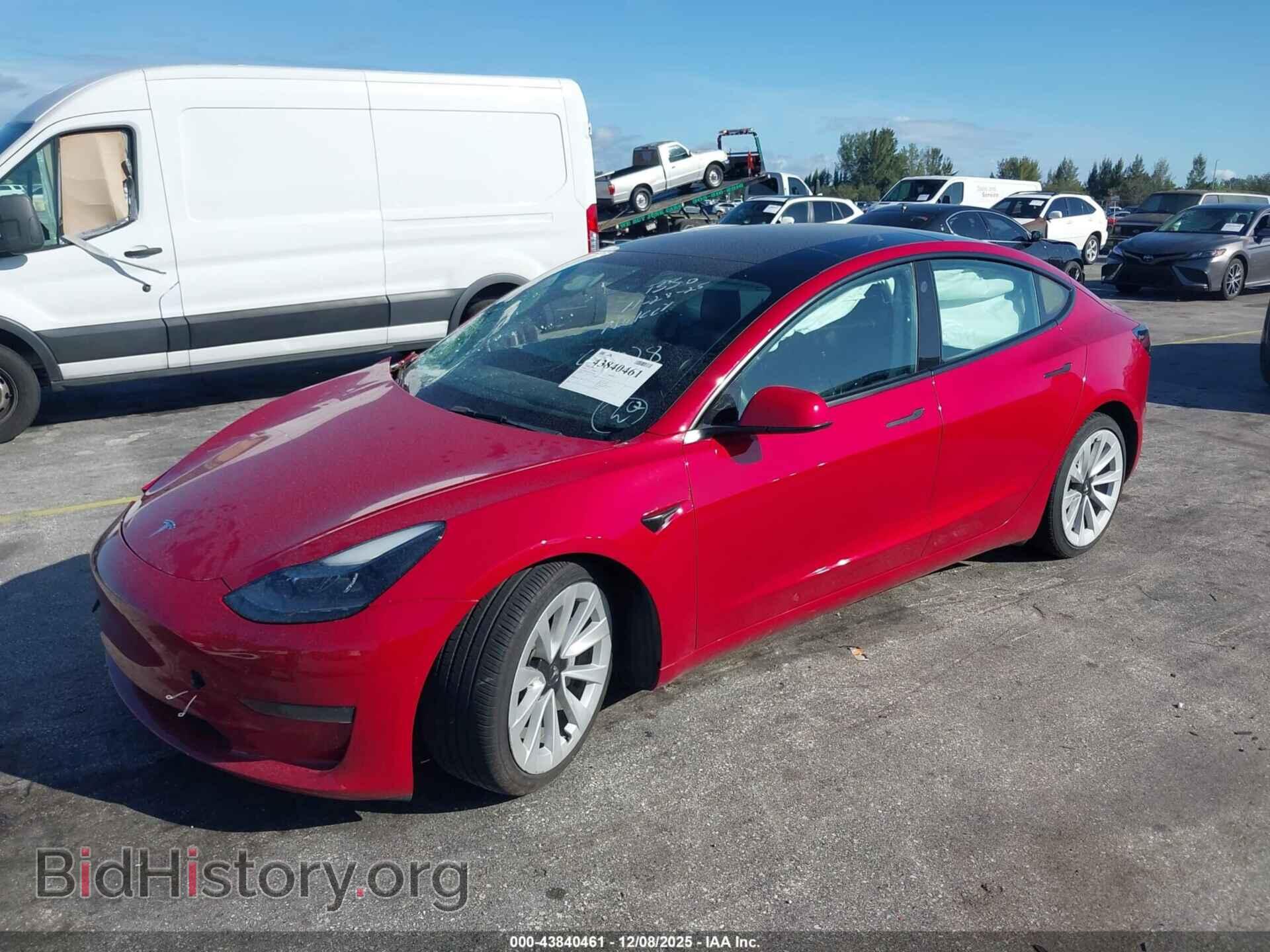 2022 TESLA MODEL 3 - VIN: 5YJ3E1EA8NF234028 - Фото 2
