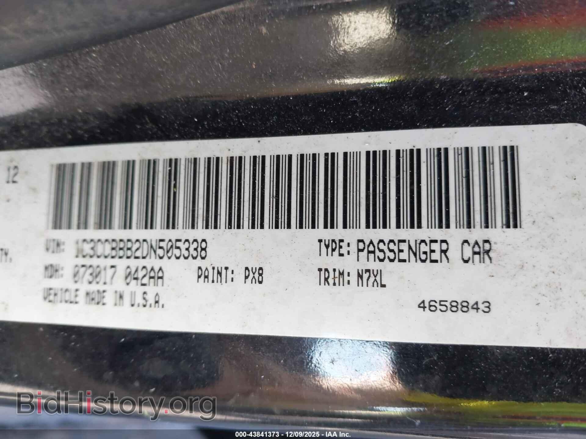 2013 CHRYSLER 200 - VIN: 1C3CCBBB2DN505338 - Фото 9