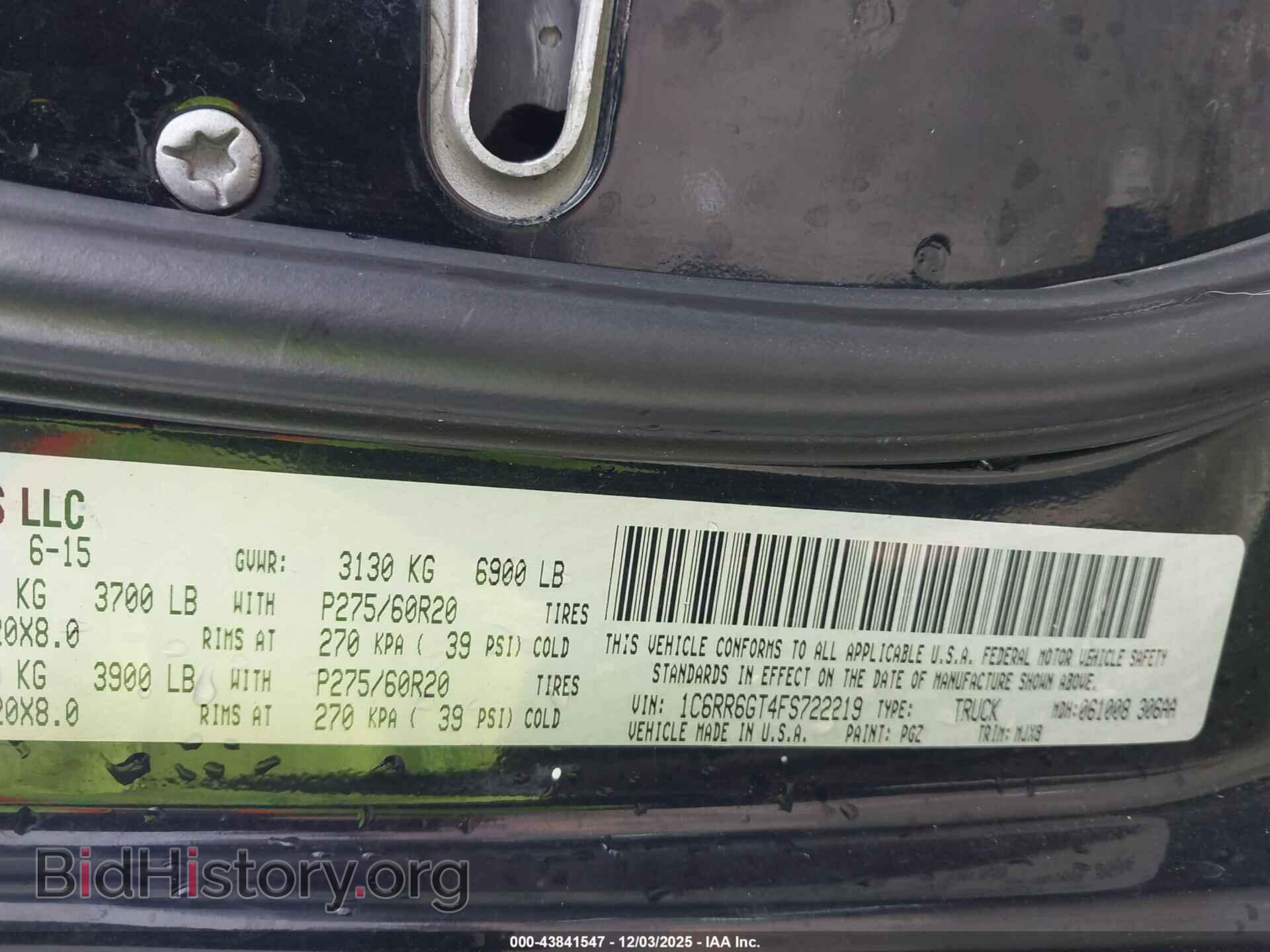 2015 RAM 1500 - VIN: 1C6RR6GT4FS722219 - Фото 9