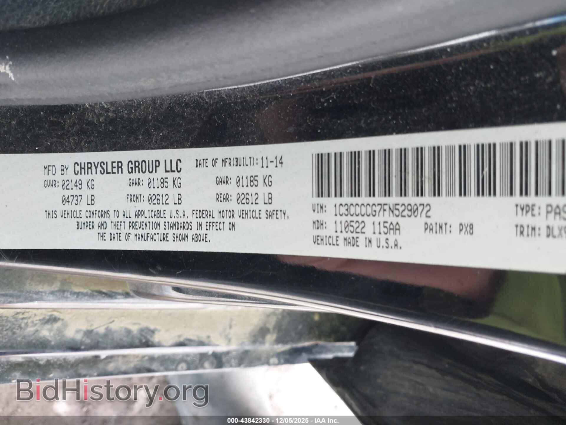2015 CHRYSLER 200 - VIN: 1C3CCCCG7FN529072 - Фото 9
