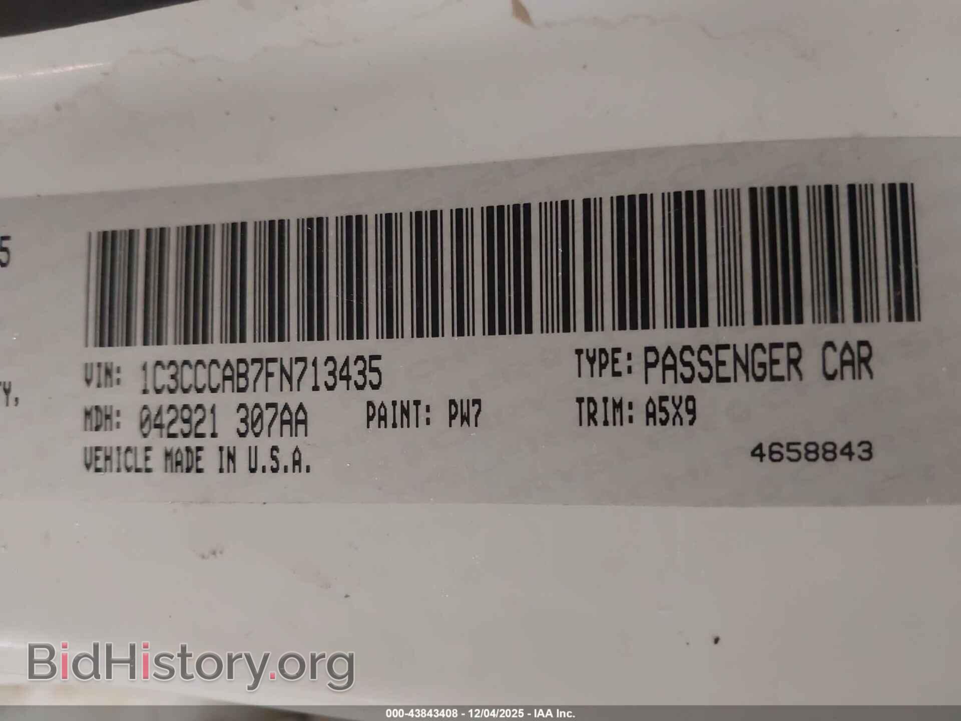 2015 CHRYSLER 200 - VIN: 1C3CCCAB7FN713435 - Фото 9