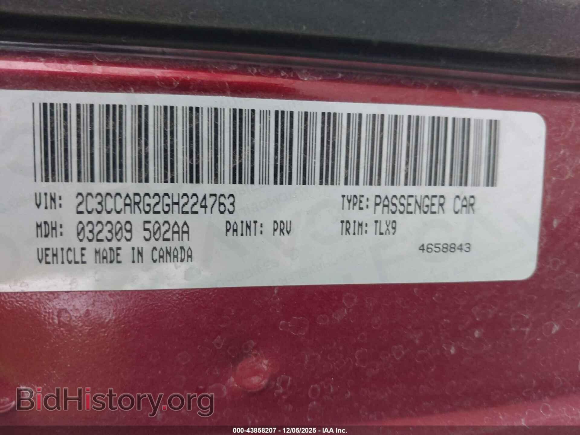 2016 CHRYSLER 300 - VIN: 2C3CCARG2GH224763 - Фото 9