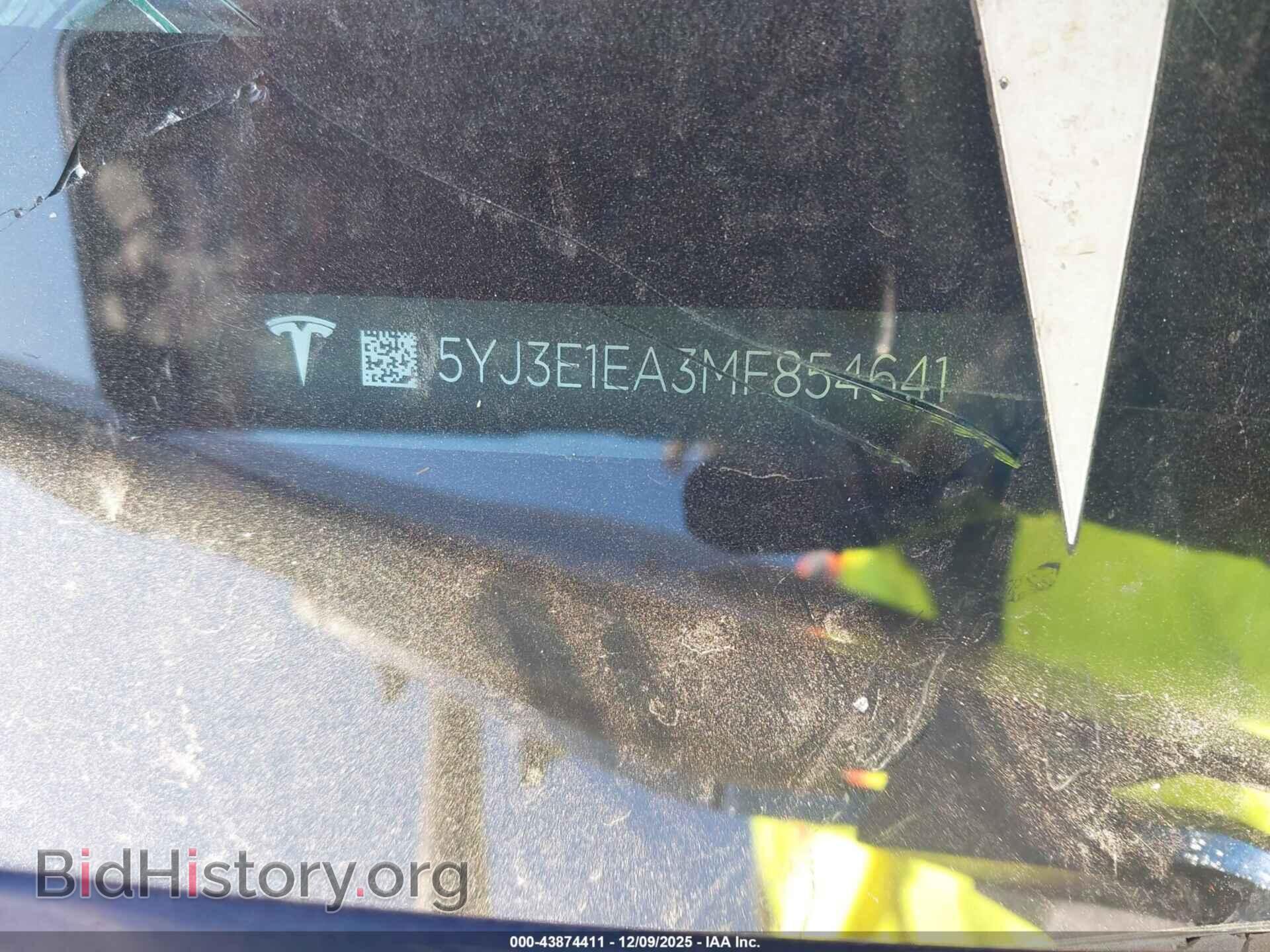 2021 TESLA MODEL 3 - VIN: 5YJ3E1EA3MF854641 - Photo 9