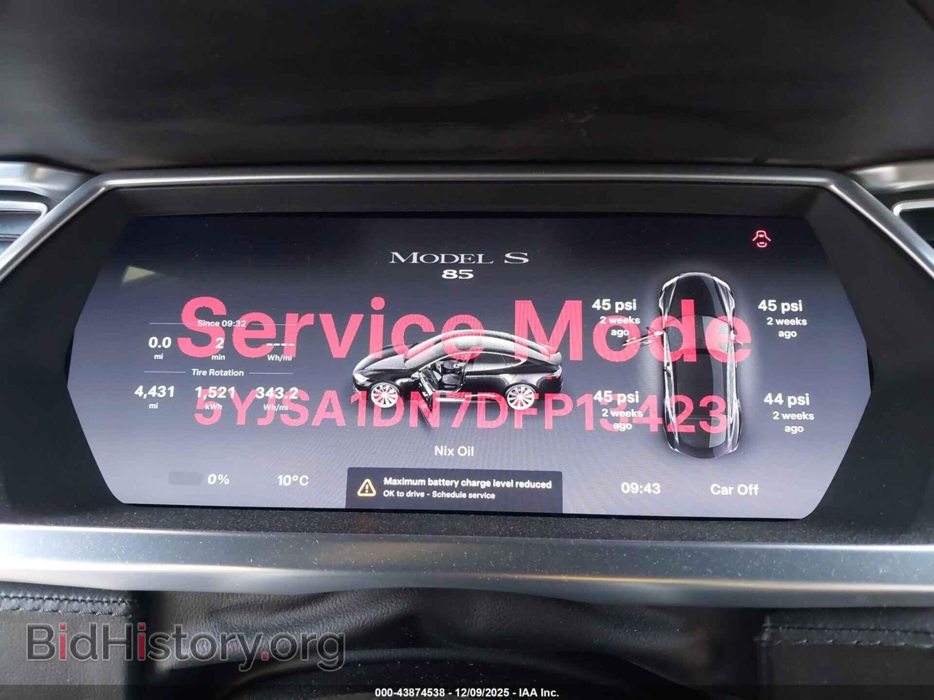 2013 TESLA MODEL S - VIN: 5YJSA1DN7DFP13423 - Photo 7