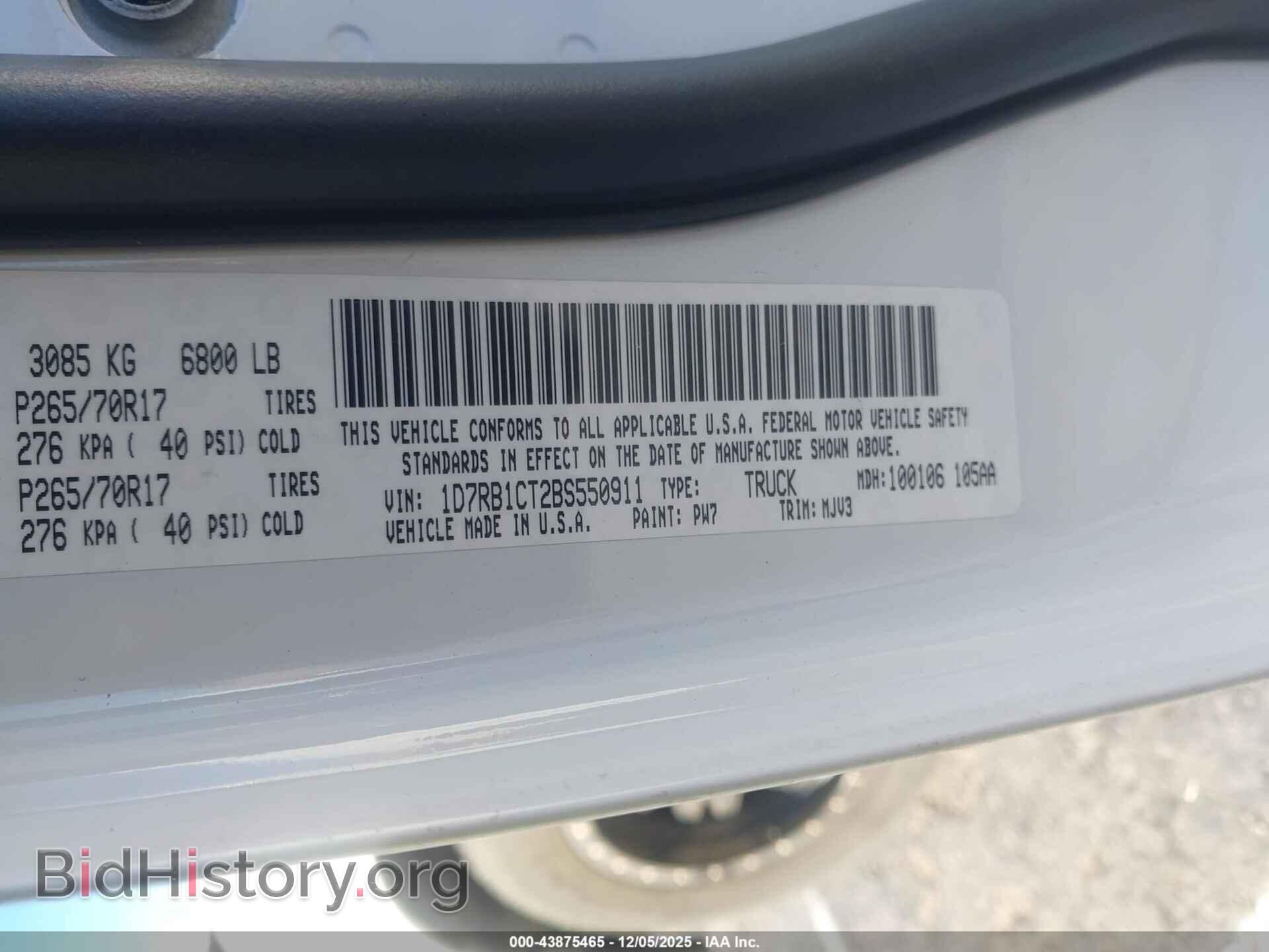 2011 RAM RAM 1500 - VIN: 1D7RB1CT2BS550911 - Фото 9